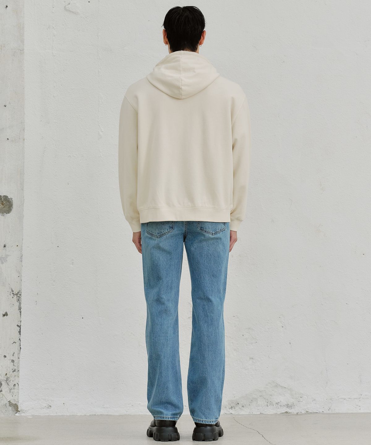 플랙(PLAC) 로고 후드 집업_2colors