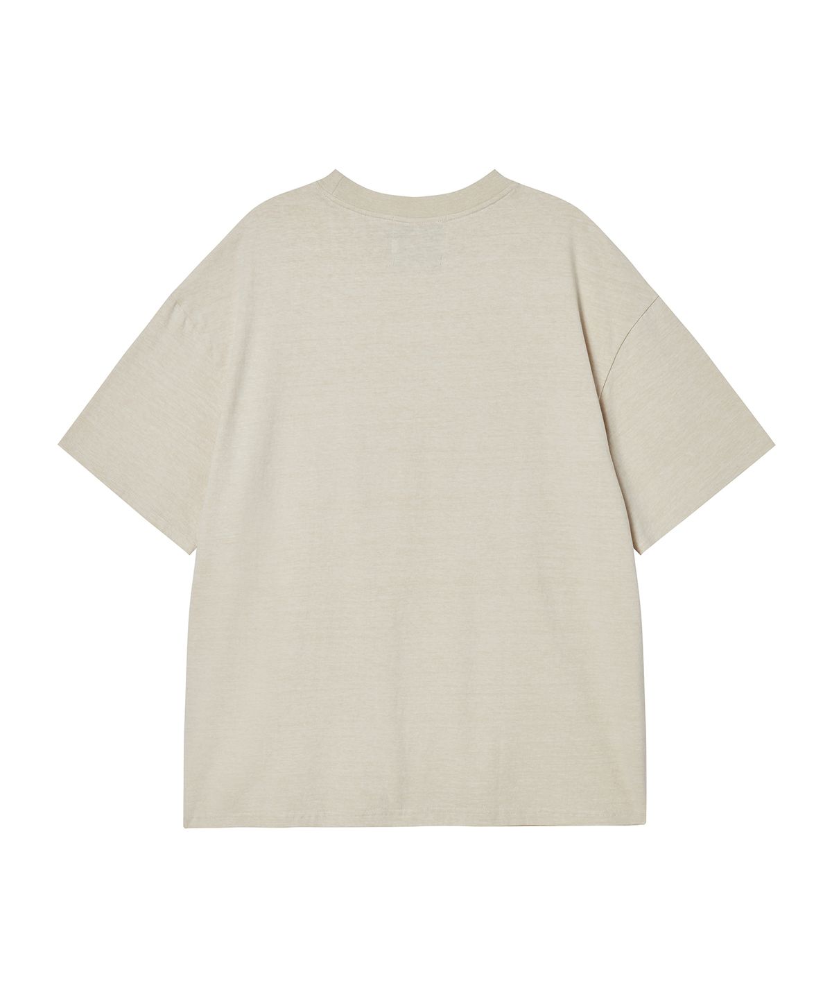 비욘드클로젯(BEYOND CLOSET) [COLLECTION LINE] 진주 디테일 아카이브 피그먼트 워싱 반팔 티셔츠 워시드 아이보리