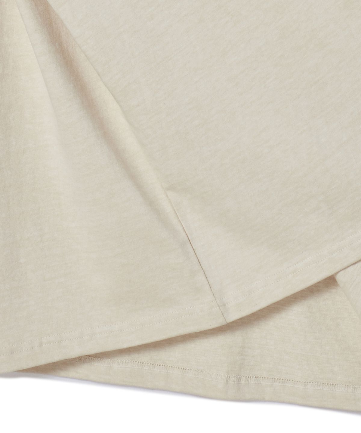 비욘드클로젯(BEYOND CLOSET) [COLLECTION LINE] 진주 디테일 아카이브 피그먼트 워싱 반팔 티셔츠 워시드 아이보리