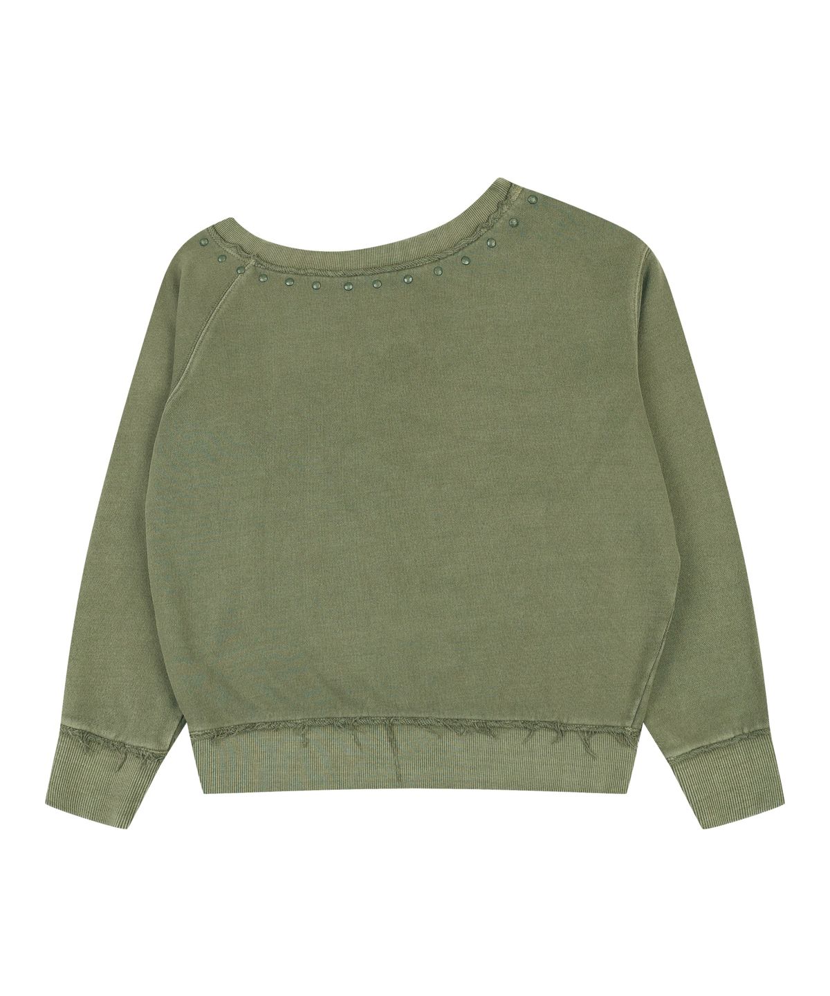 오디너리 홀리데이(ORDINARY HOLIDAY) OFF-SHOULDER OVERSIZED SWEATSHIRT [KHAKI]