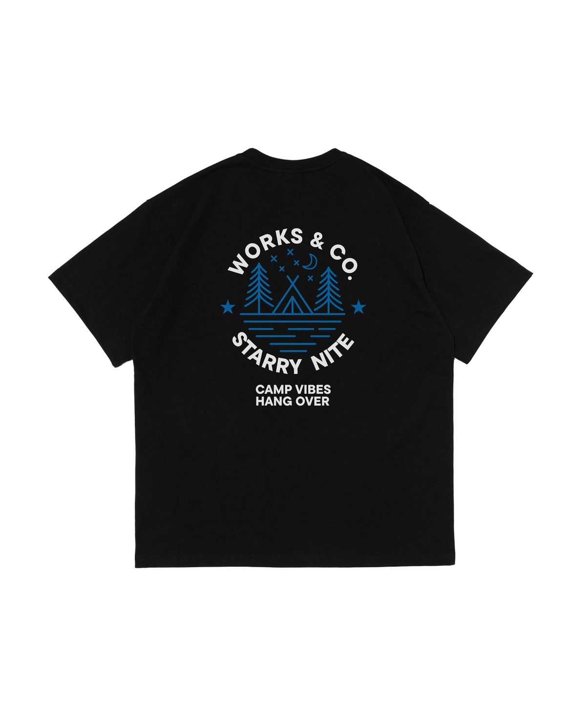 웍스앤코(WORKS & CO.) 스타 나이트 반팔티셔츠 (블랙)