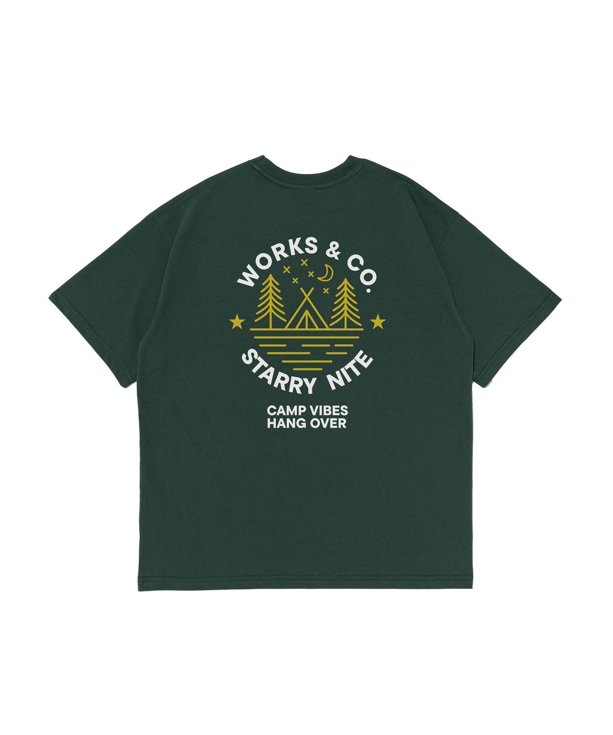 웍스앤코(WORKS & CO.) 스타 나이트 반팔티셔츠 (그린)