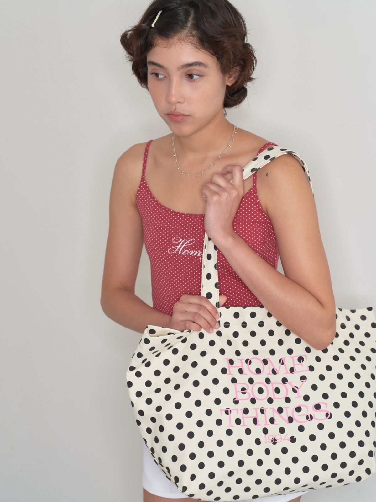 홈바디띵즈(HOMEBODY THINGS) Homebody Classic Dot Bag (IVORY)