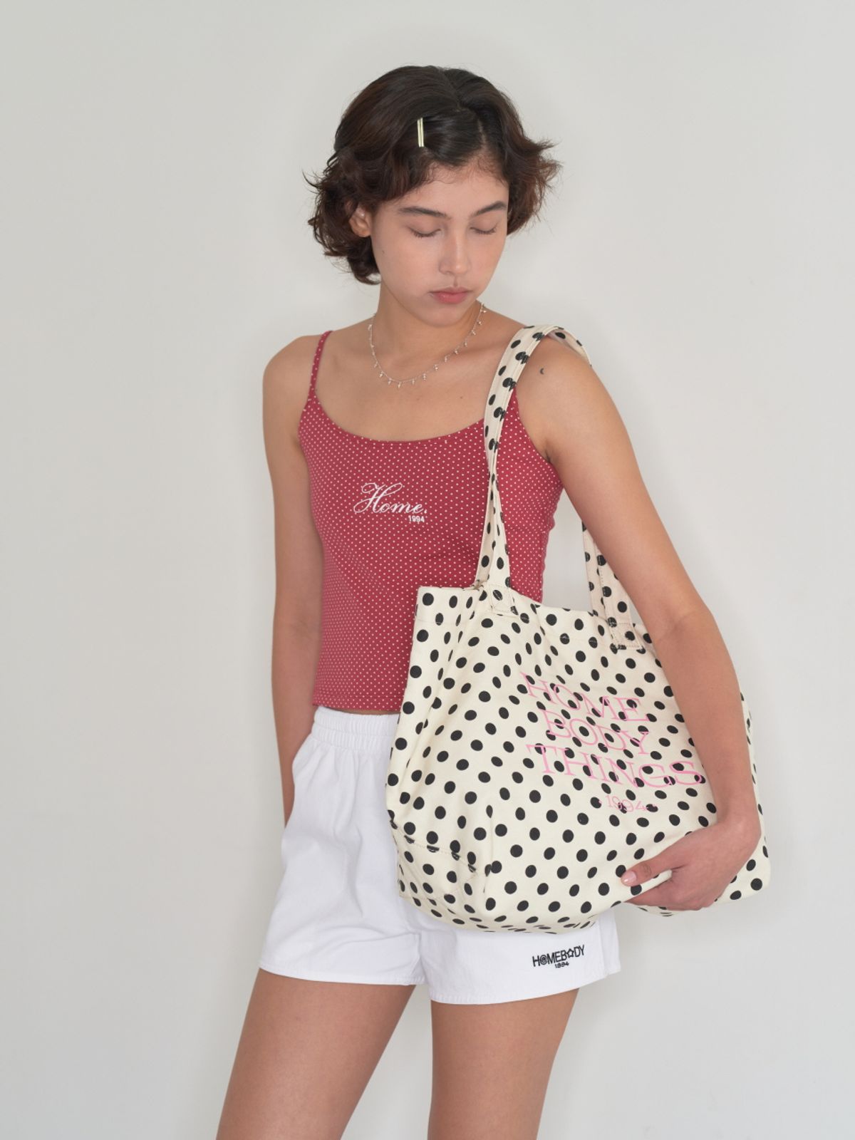 홈바디띵즈(HOMEBODY THINGS) Homebody Classic Dot Bag (IVORY)