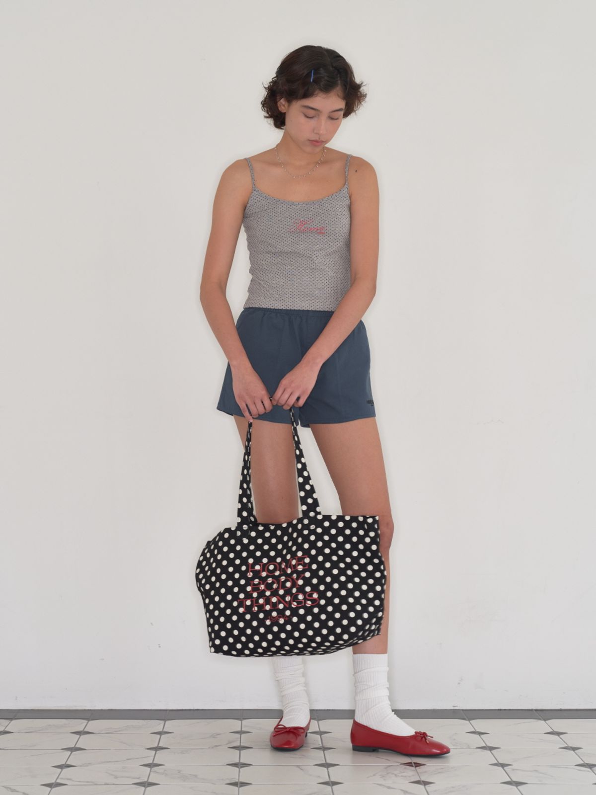홈바디띵즈(HOMEBODY THINGS) Homebody Classic Dot Bag (BLACK)