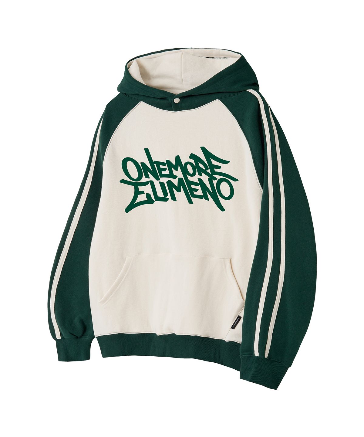 엘리메노(ELIMENO) EL ONEMORE 래글런 라인 후드티셔츠 3Color