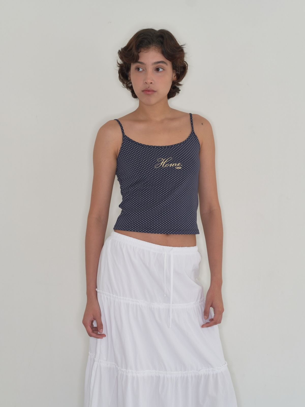 홈바디띵즈(HOMEBODY THINGS) HBT Classic Dot Tank Top (NAVY)