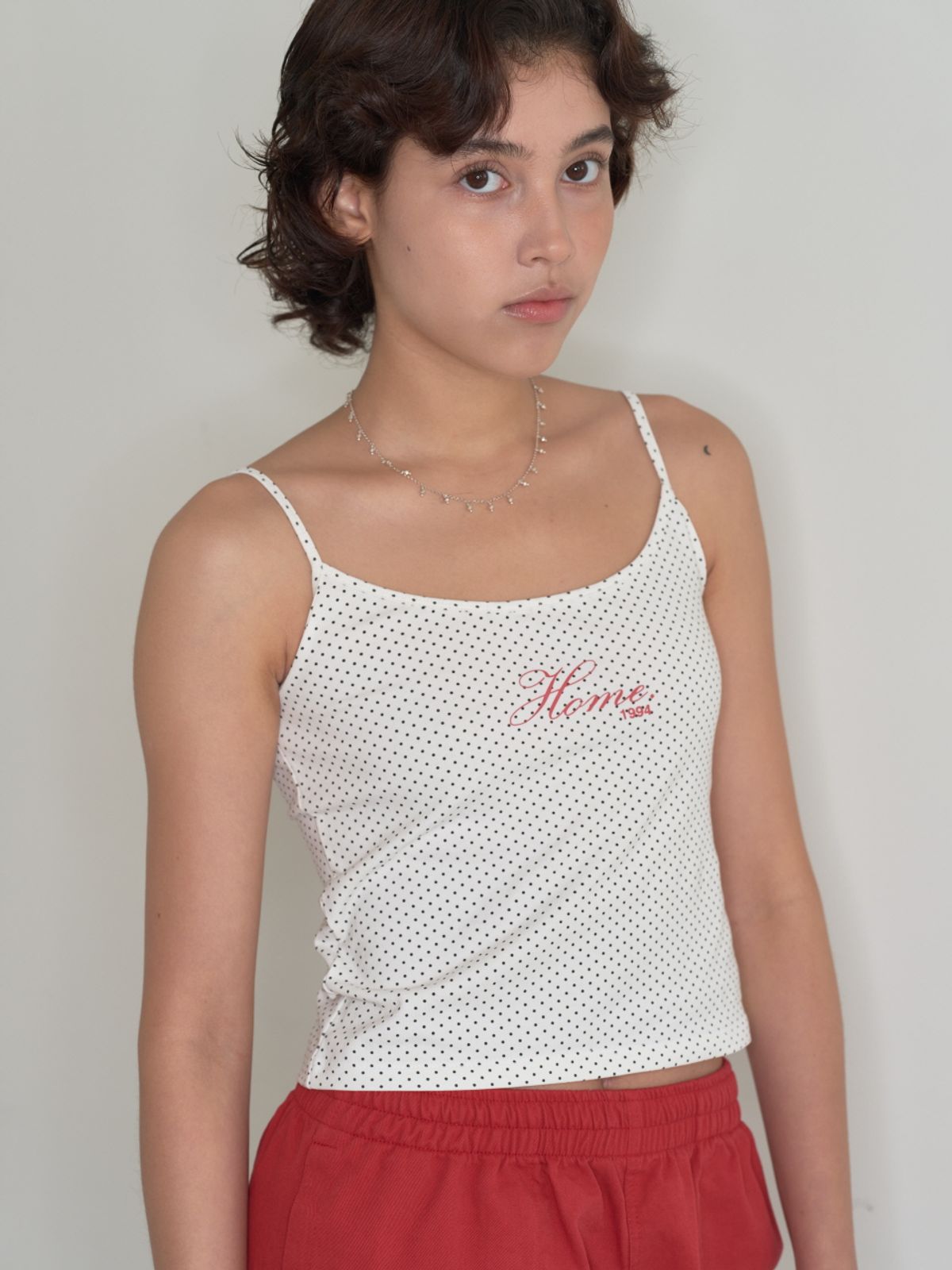 홈바디띵즈(HOMEBODY THINGS) HBT Classic Dot Tank Top (IVORY)