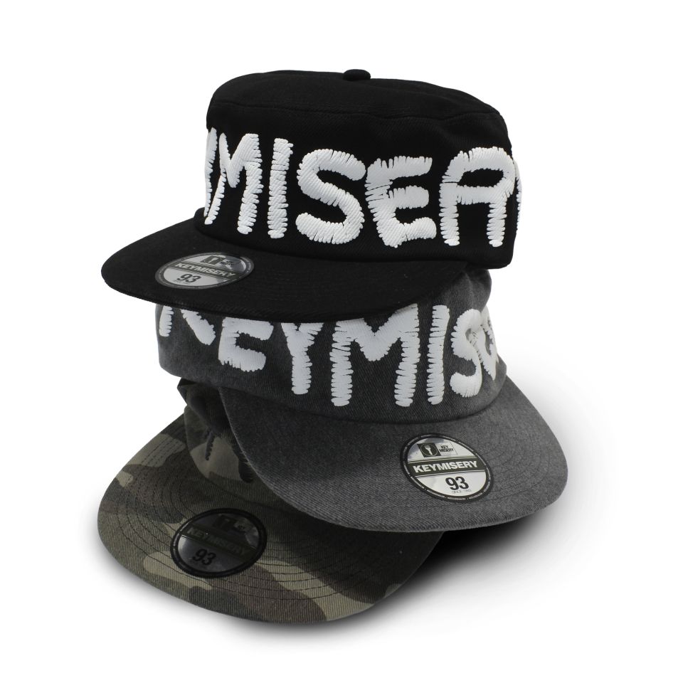 KEYMISERY ボックスキャップ MUSINSA公式 | KEYMISERY ウィスパーフィルボックスキャップ（ブラック）