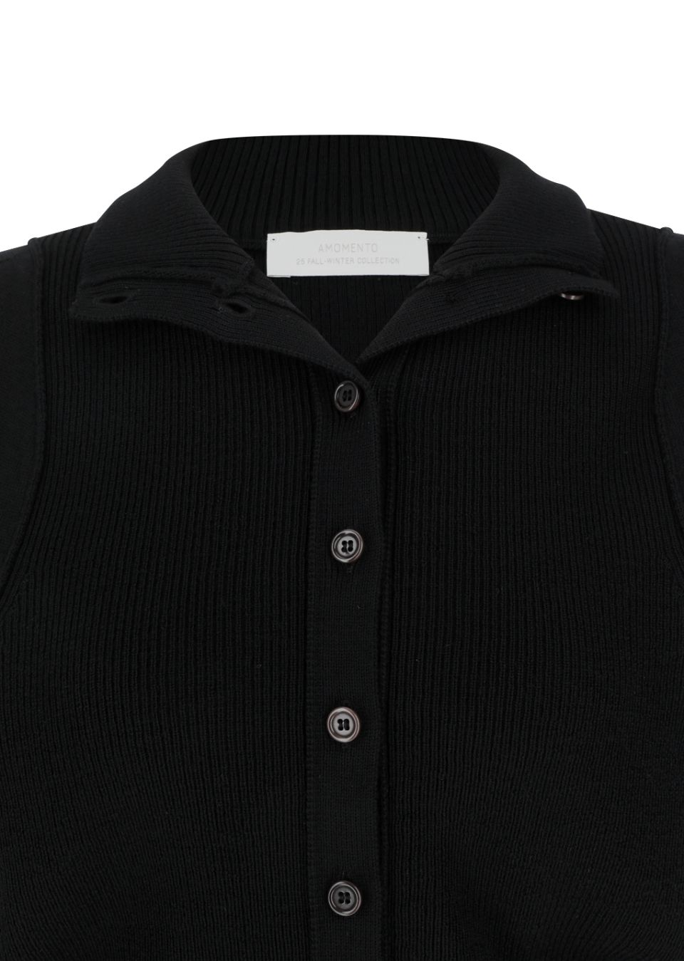 MUSINSA公式 | AMOMENTO BLOCKING BUTTON UP CARDIGAN (3COLORS)