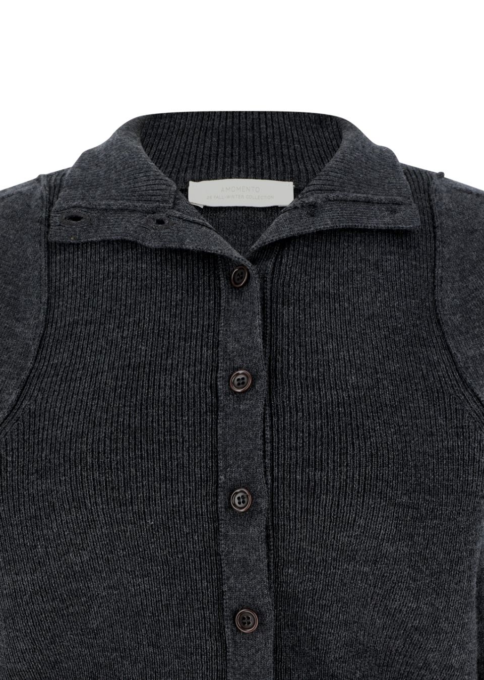 MUSINSA公式 | AMOMENTO BLOCKING BUTTON UP CARDIGAN (3COLORS)
