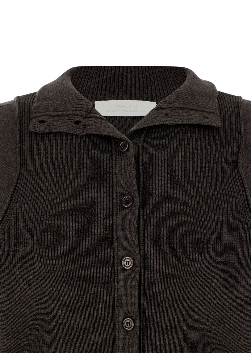 MUSINSA公式 | AMOMENTO BLOCKING BUTTON UP CARDIGAN (3COLORS)
