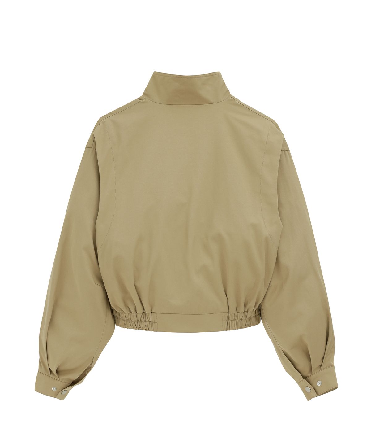 샌드릭(SANDRIC) TWO WAY COTTON ZIP UP JUMPER_BEIGE