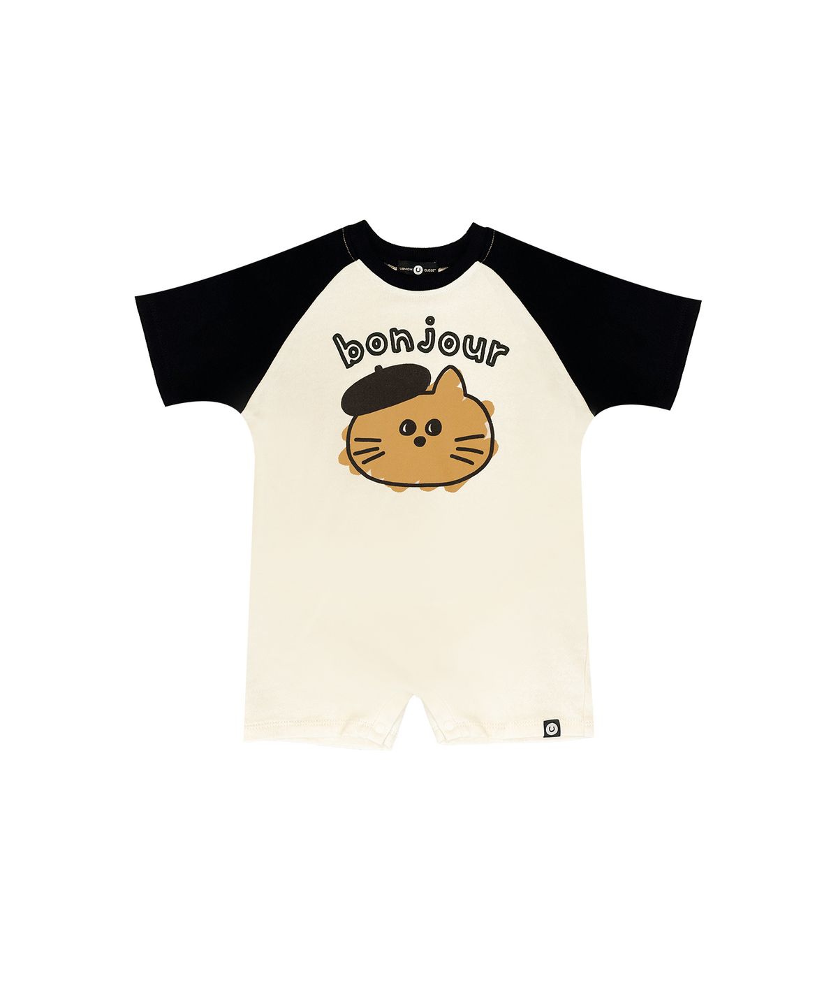유비맘클로젯(UBMOM CLOSET) 볼드 7부 나그랑 롬퍼 블랙 C2AL1503-BK