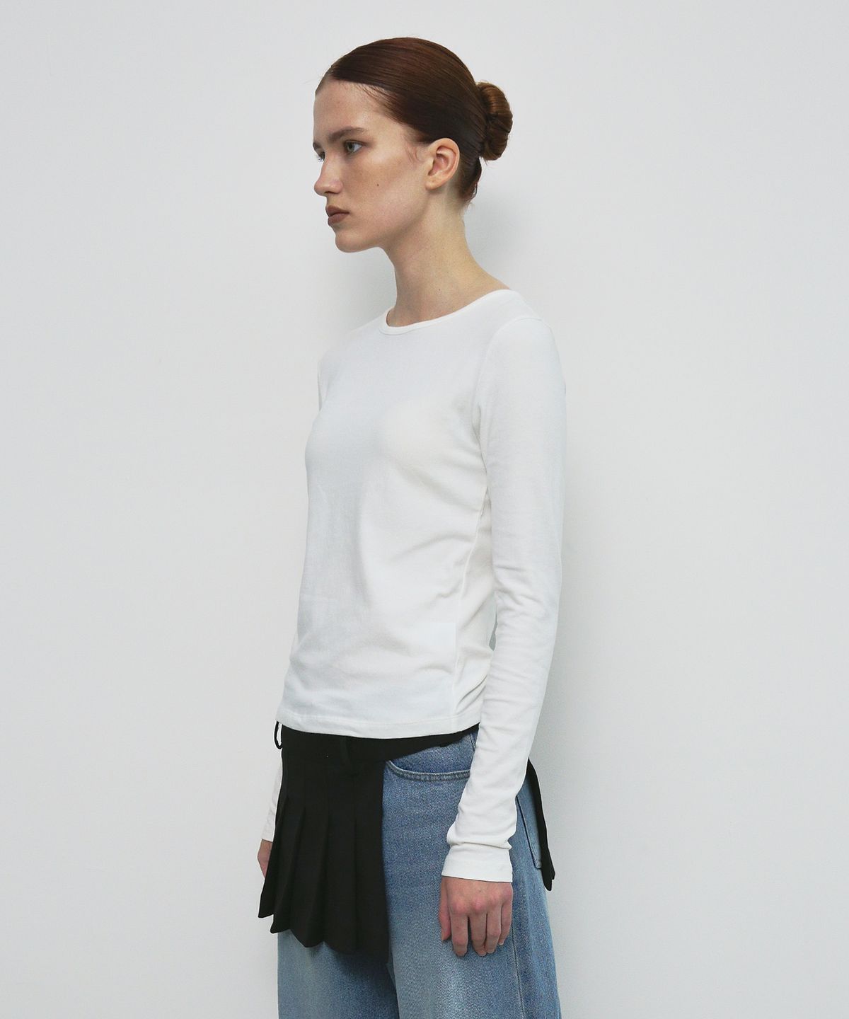 샌드릭(SANDRIC) BASIC ROUND T-SHIRT_WHITE