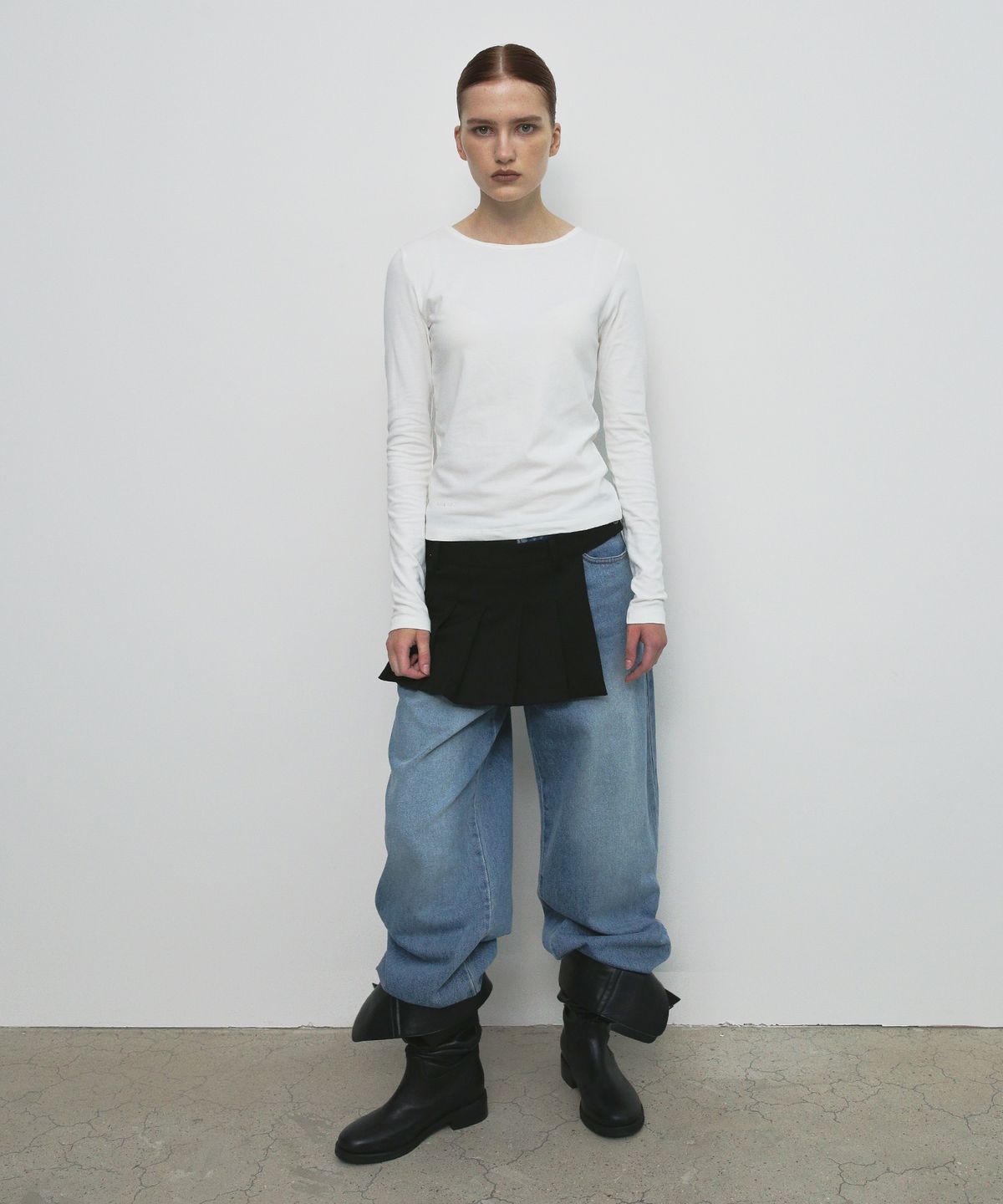 샌드릭(SANDRIC) BASIC ROUND T-SHIRT_WHITE