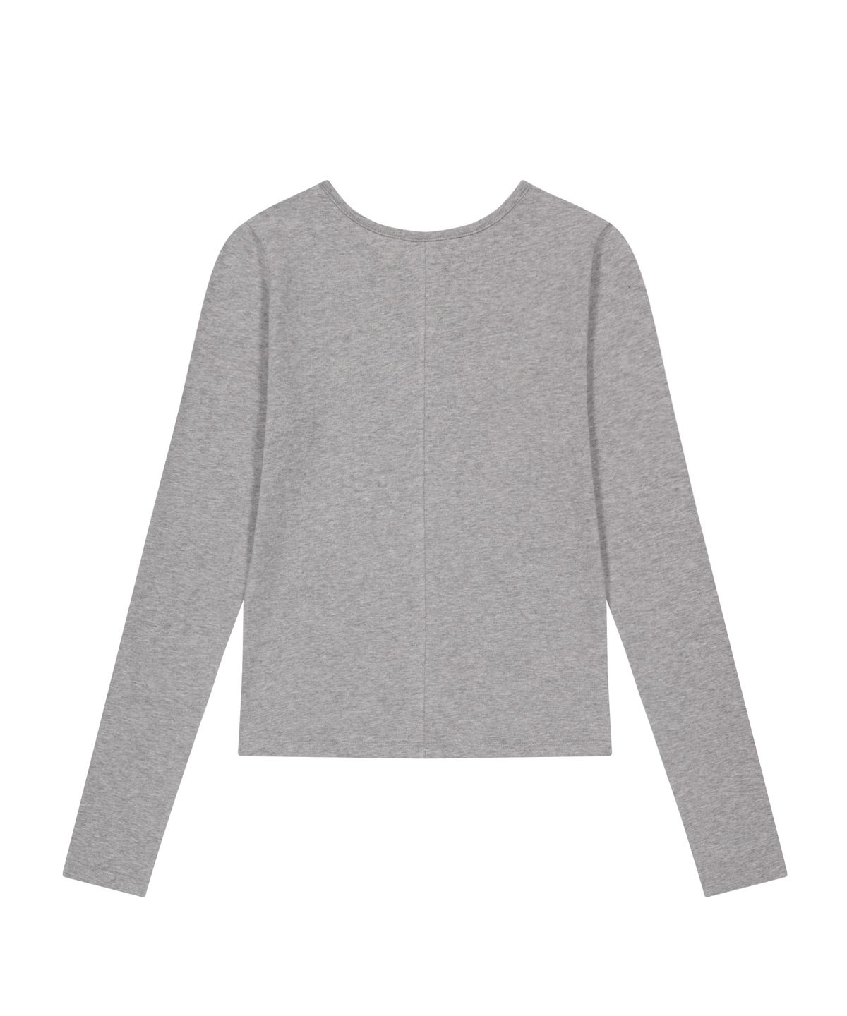 샌드릭(SANDRIC) BASIC ROUND T-SHIRT_MELANGE GREY