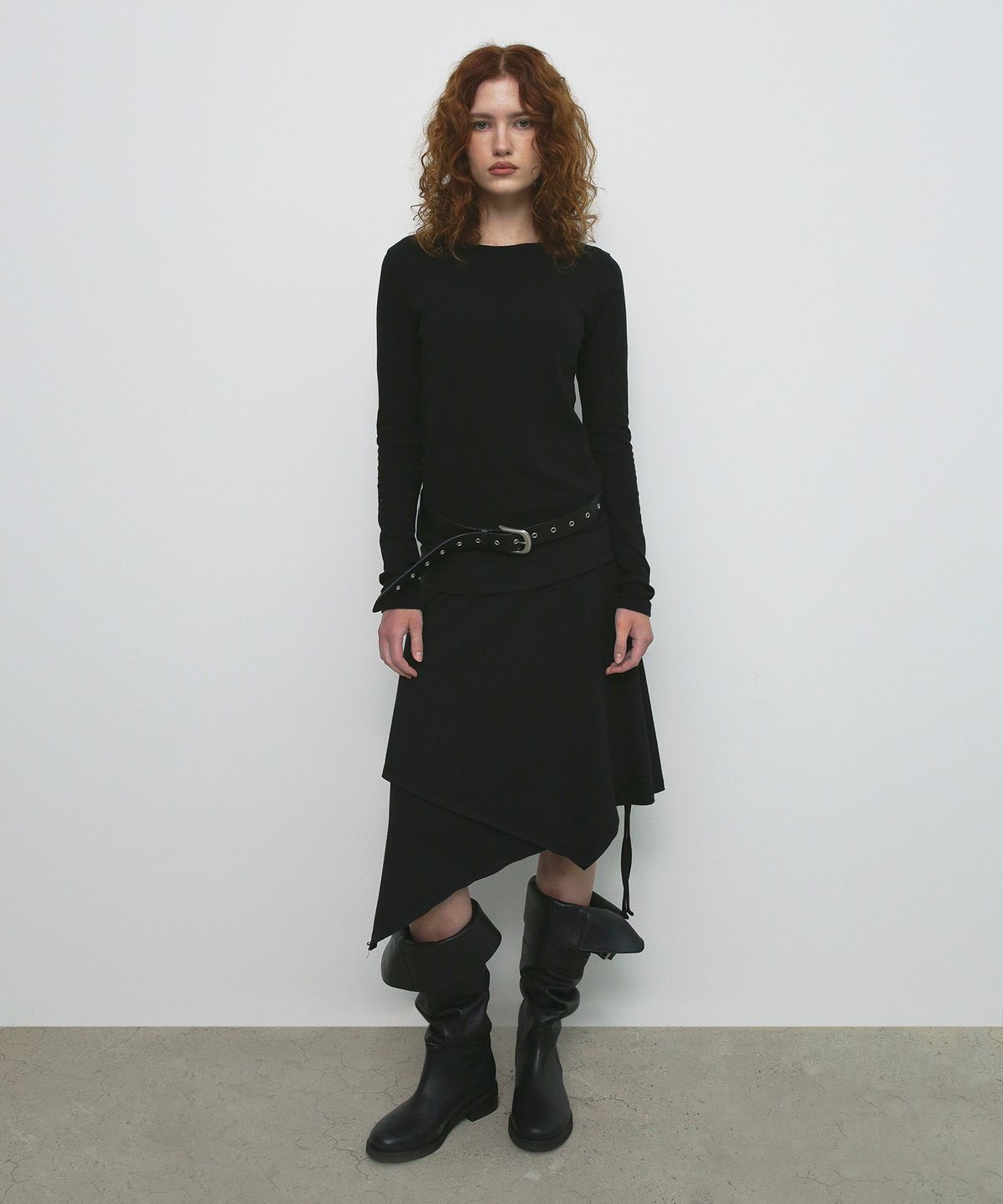 샌드릭(SANDRIC) BASIC ROUND T-SHIRT_BLACK