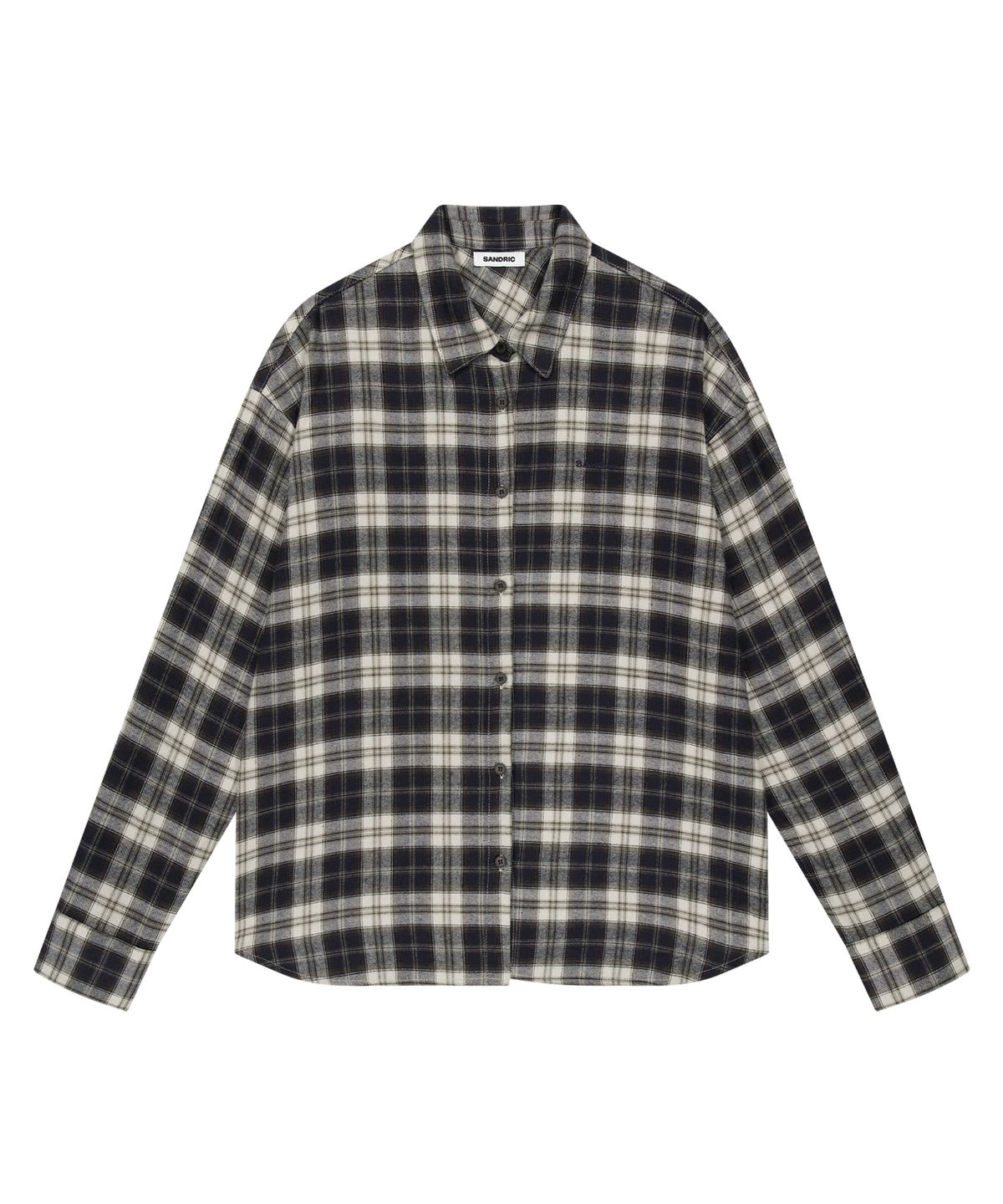 샌드릭(SANDRIC) OVERFIT CHECK SHIRT_NAVY