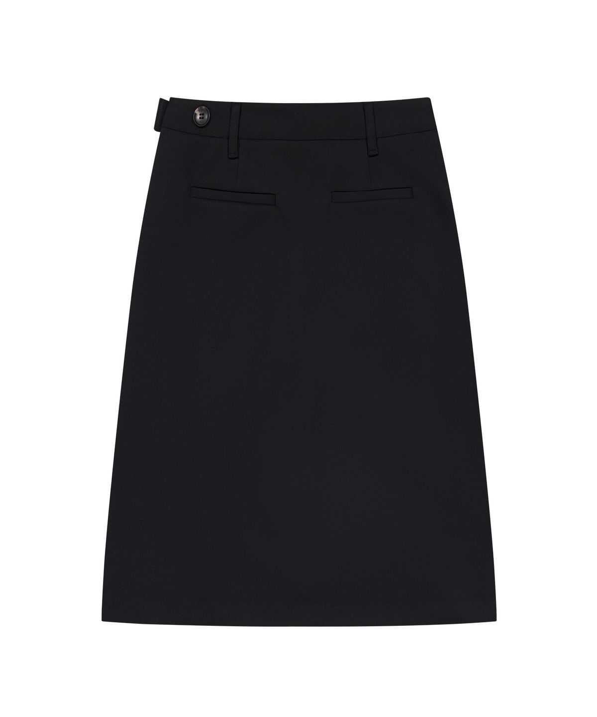 샌드릭(SANDRIC) PLEATS WRAP MIDI SKIRT_BLACK