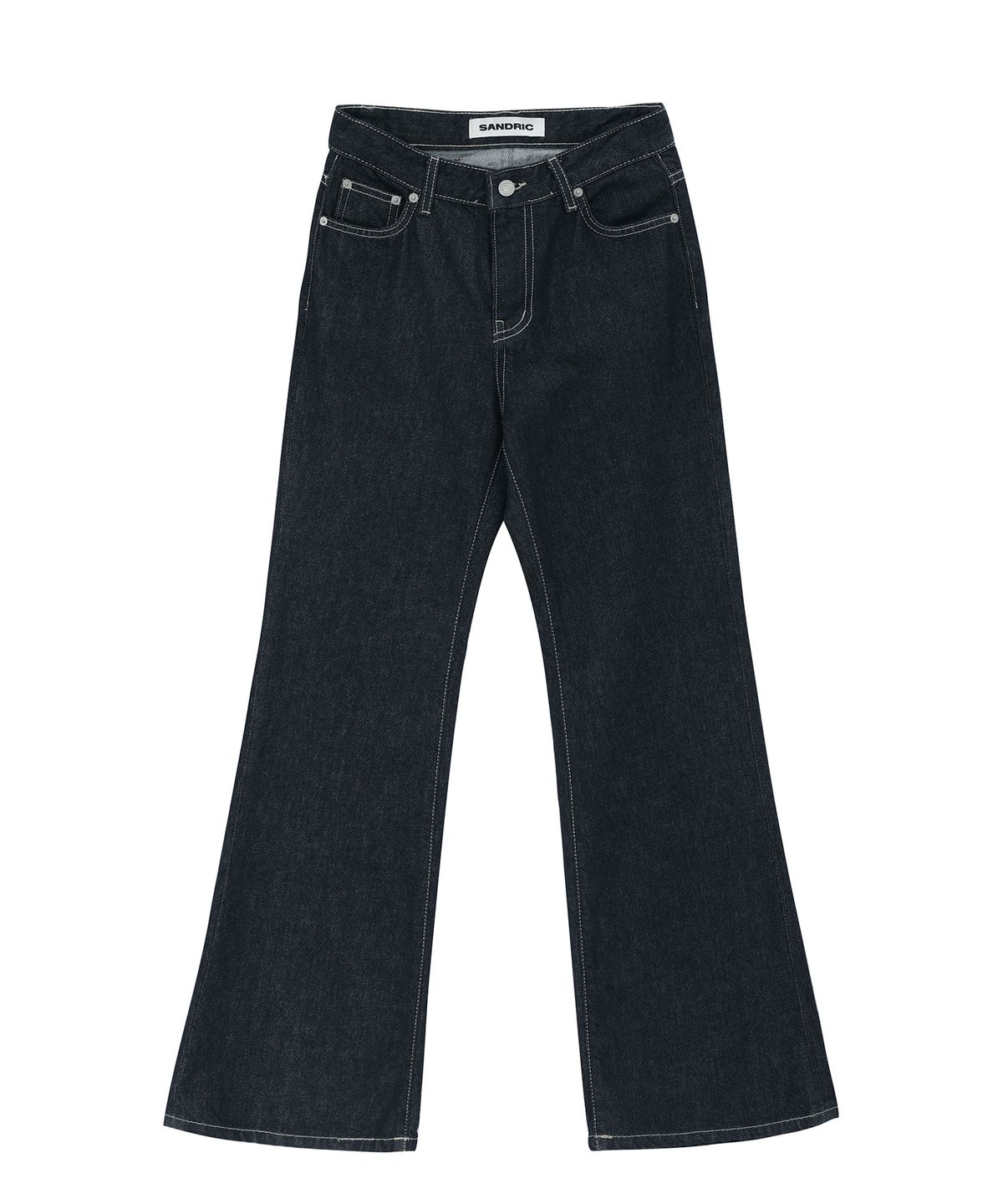 샌드릭(SANDRIC) BOOTCUT RAW DENIM PANTS_DEEP BLUE