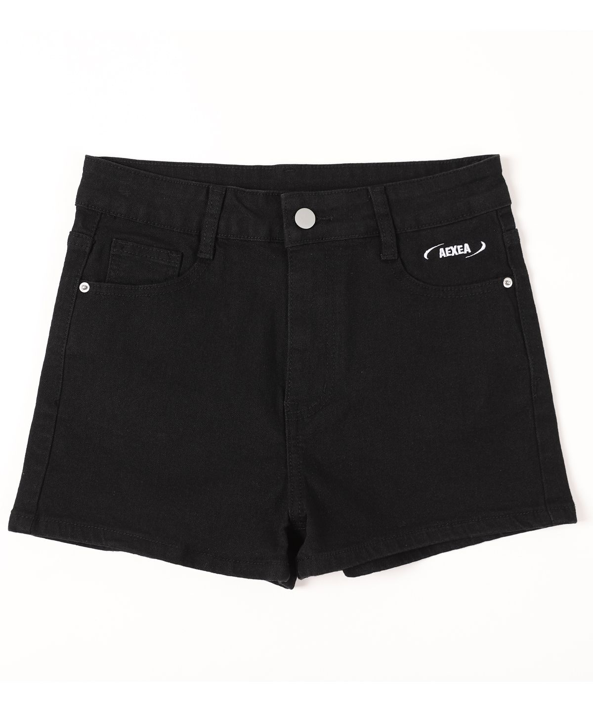 엑시아(AEXEA) 블랙 하프 쇼츠 팬츠 H09BRD_AXY11321_slim