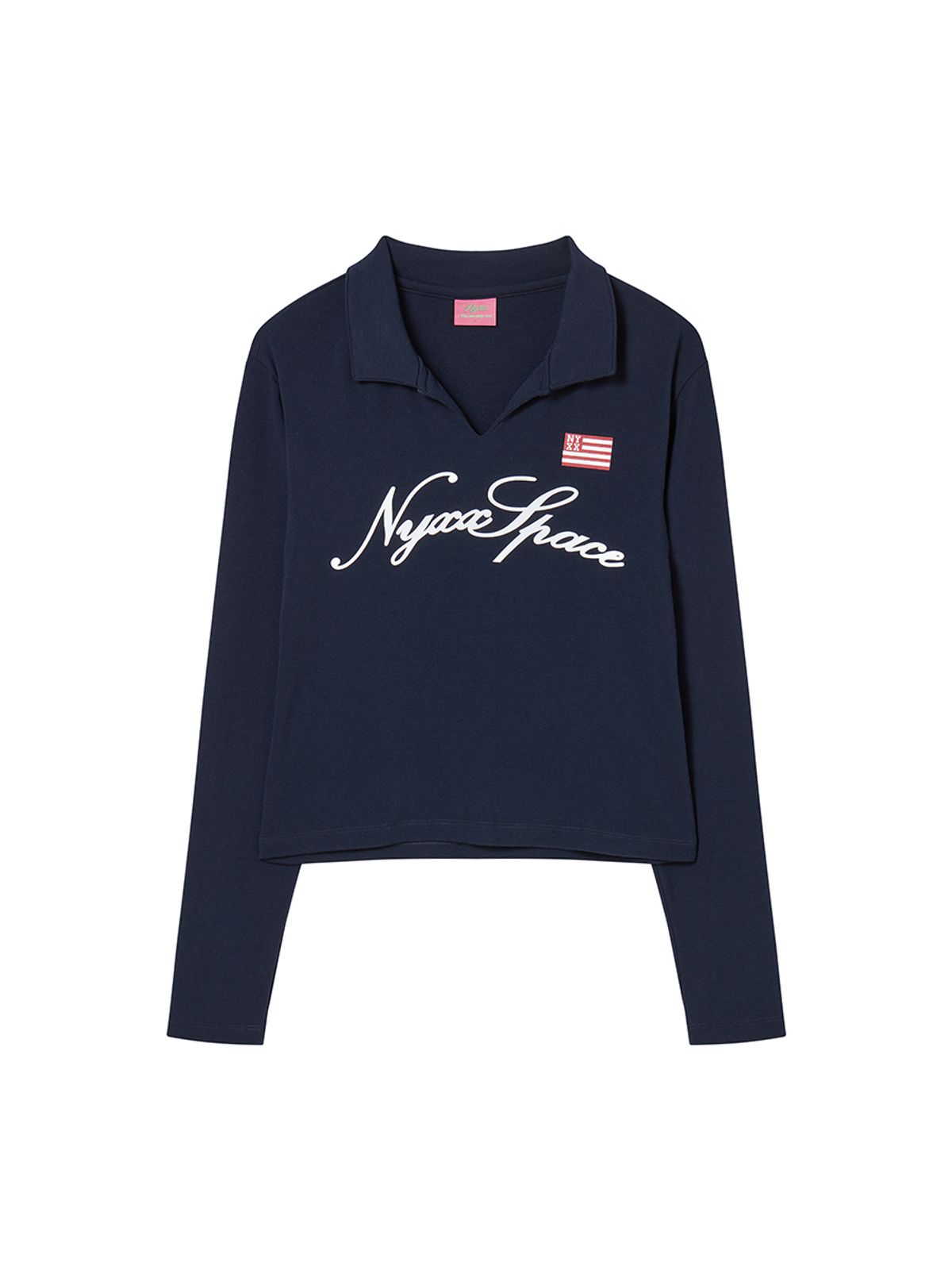 엔와이엑스엑스(NYXX) SLIM COLLAR L/S NAVY