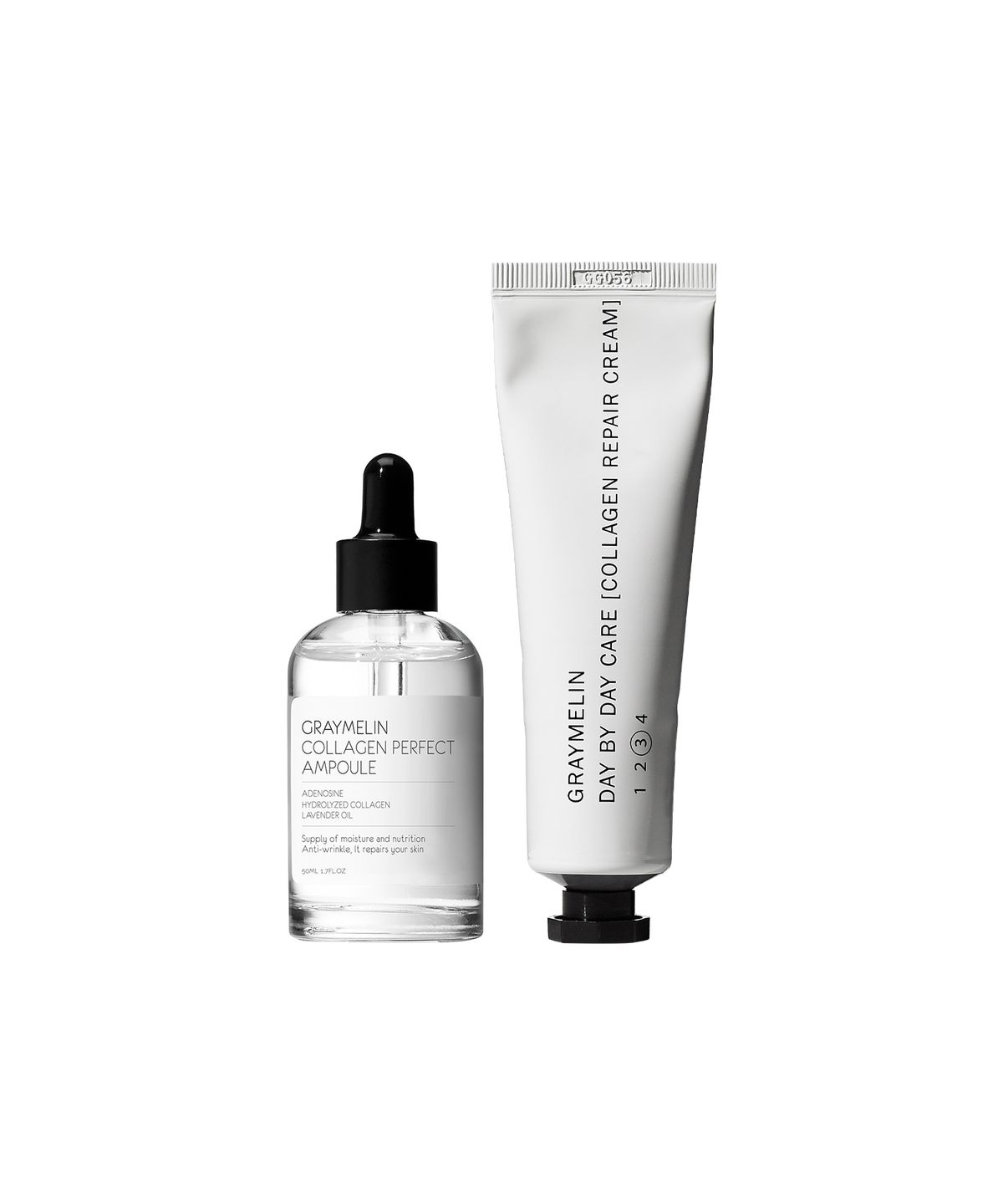 그레이멜린(GREYMELIN) [SET][주름개선 기능성] 모공탄력 영양 세트 (콜라겐 퍼펙트 앰플 50ml+콜라겐 리페어크림 50ml)