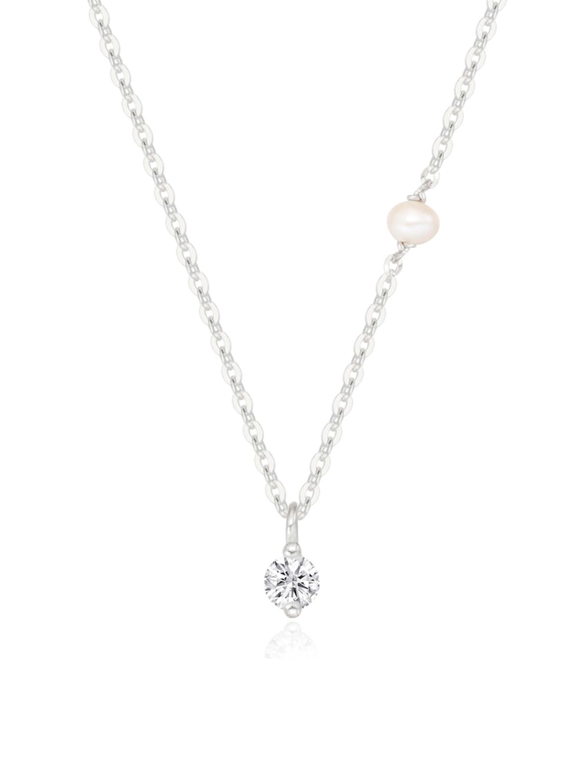 앵브록스(ENGBROX) hush cubic pearl necklace