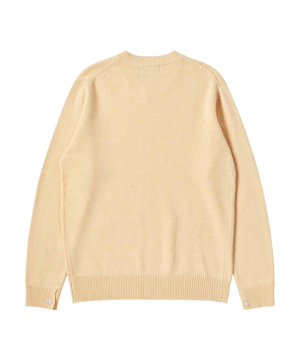 비욘드클로젯(BEYOND CLOSET) [COLLECTION LINE] 헤리티지 브이넥 울 니트 옐로우