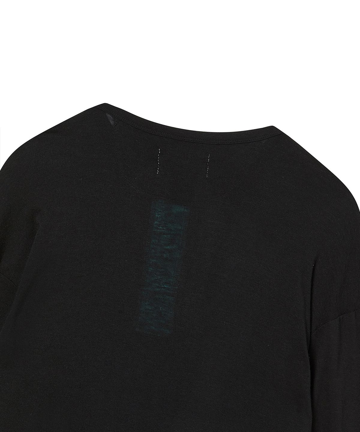 비욘드클로젯(BEYOND CLOSET) [COLLECTION LINE] 파인 울 믹스 위스퍼 핏 헨리넥 티셔츠 블랙