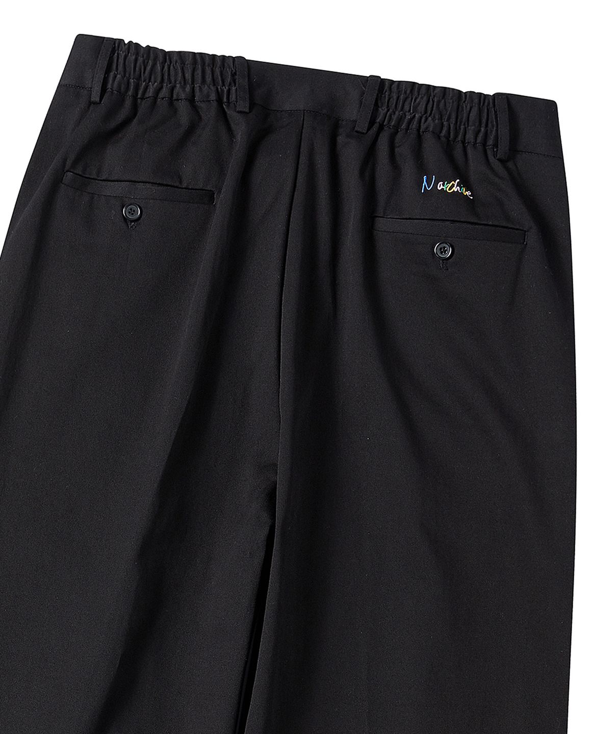 비욘드클로젯(BEYOND CLOSET) [COLLECTION LINE] 뉴 프렙 디테일 치노 팬츠 블랙