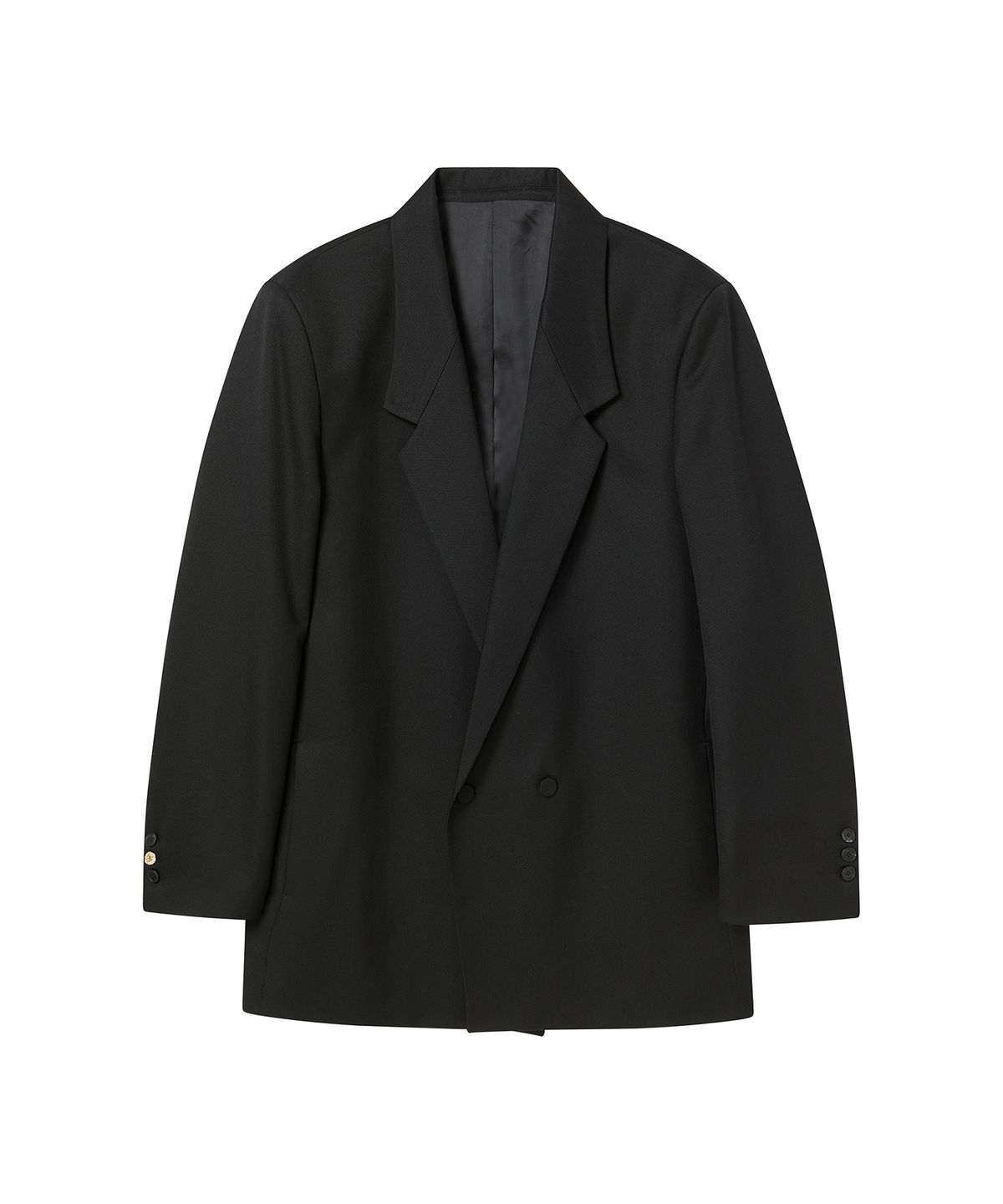 비욘드클로젯(BEYOND CLOSET) [COLLECTION LINE] 소프트 개버딘 이지 테일러드 울 자켓 블랙