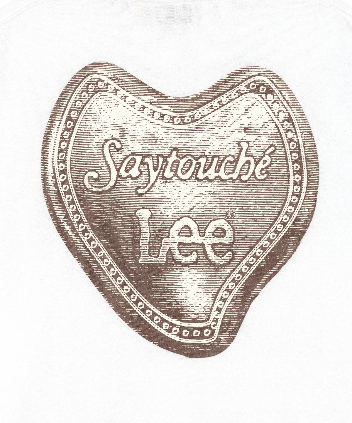 리(LEE) [Lee X Saytouché] 스몰 캔톤 그래픽 반팔 티셔츠 화이트