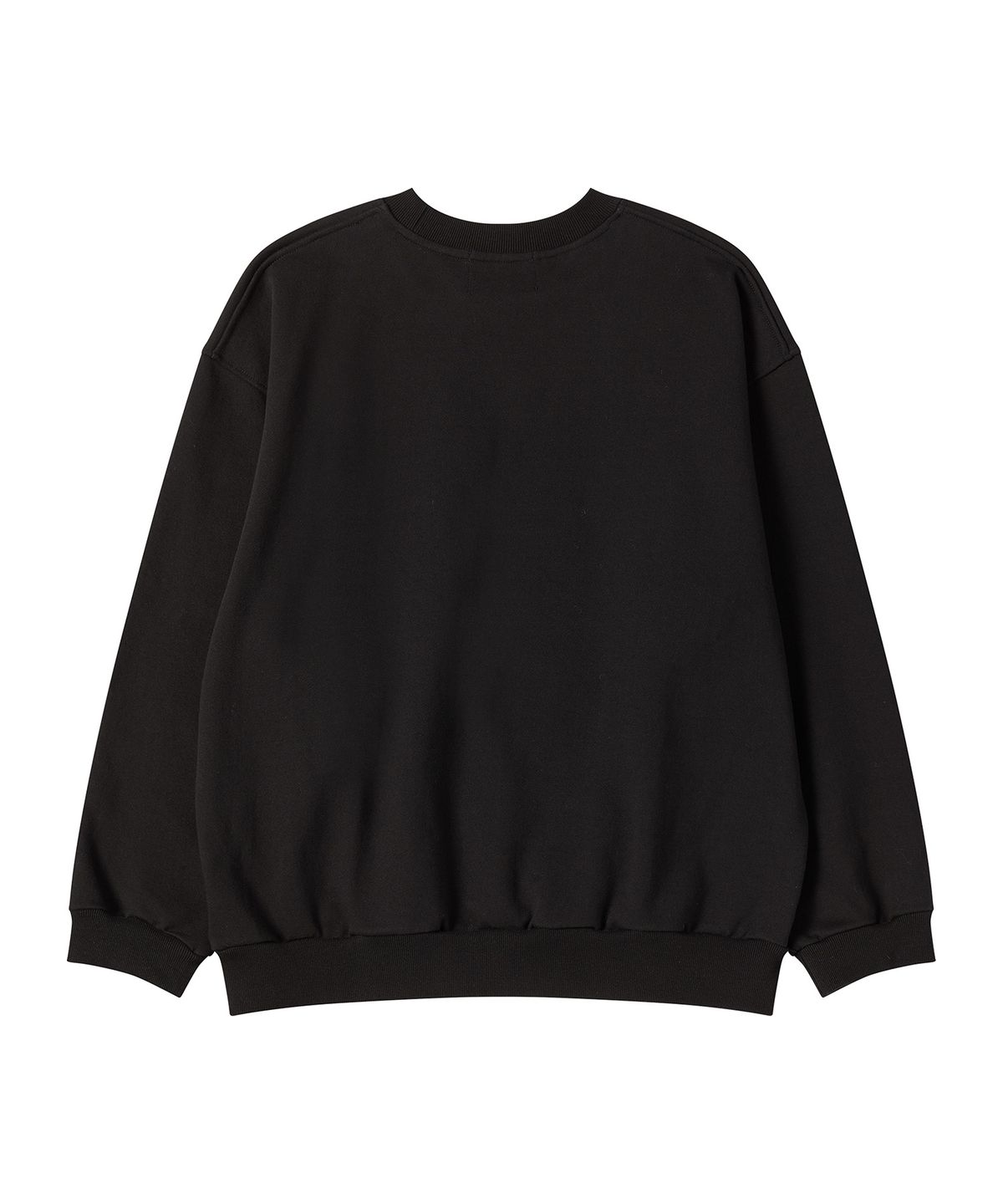 비욘드클로젯(BEYOND CLOSET) [COLLECTION LINE] 빈티지 칼리지 로고 스웨트 셔츠 블랙