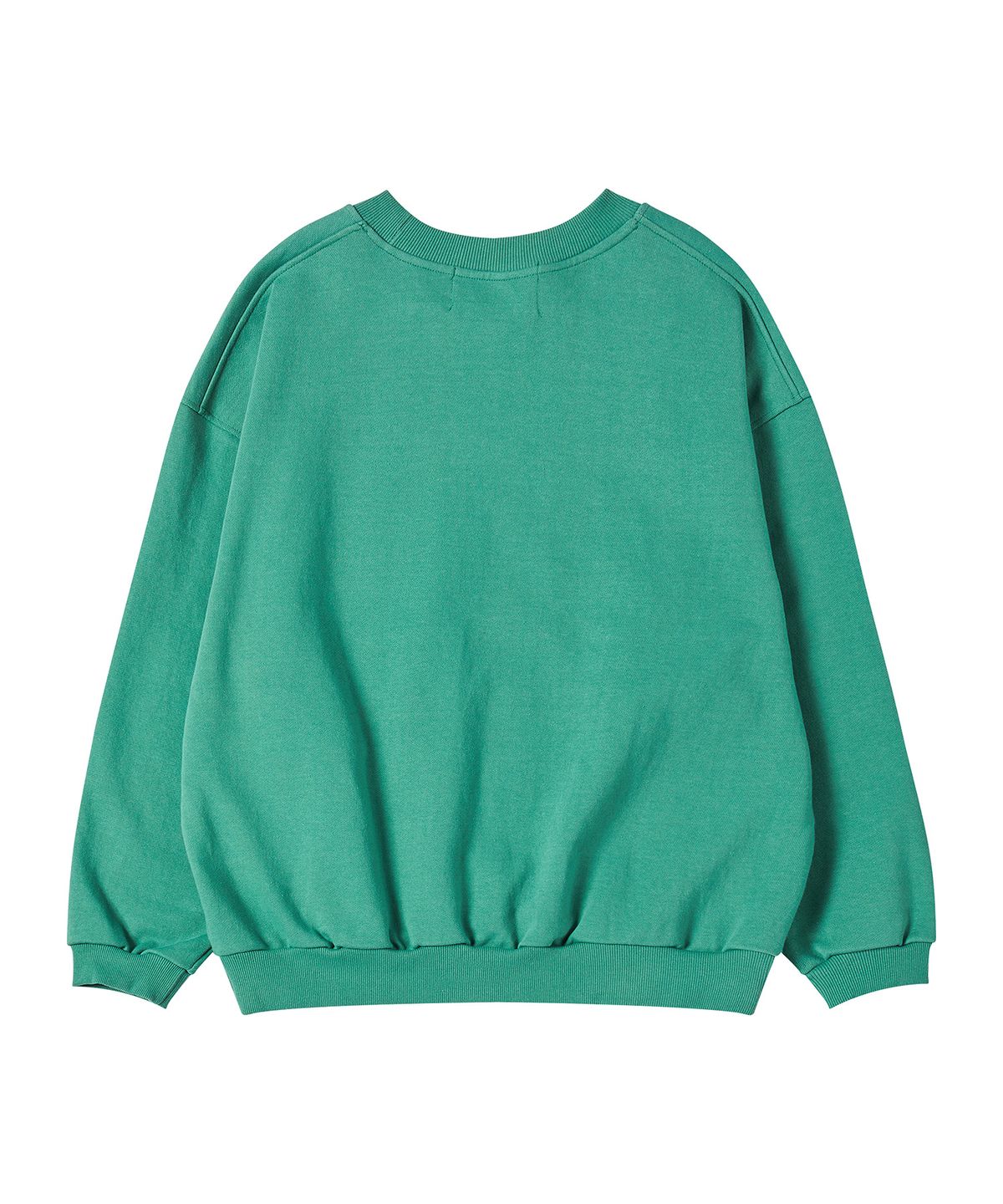 비욘드클로젯(BEYOND CLOSET) [COLLECTION LINE] 빈티지 칼리지 로고 스웨트 셔츠 그린