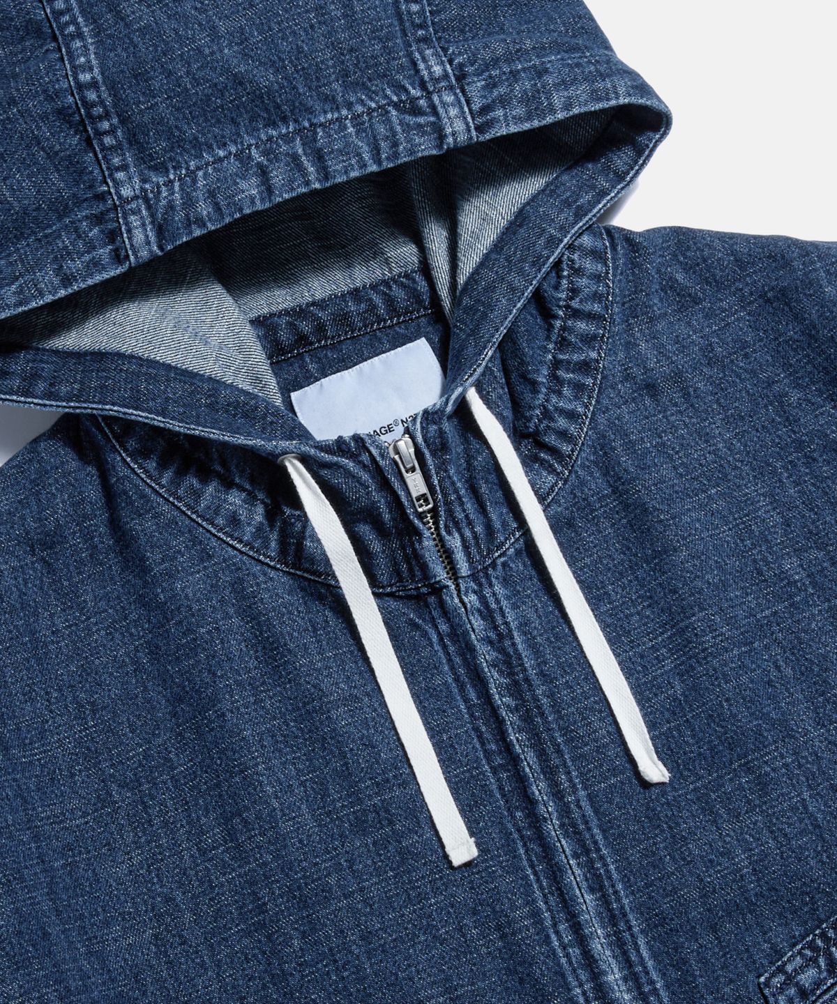 에스피오나지(ESPIONAGE) Kaihara Denim Ray Parka Mid Indigo