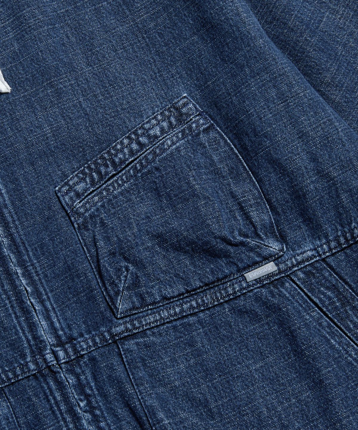 에스피오나지(ESPIONAGE) Kaihara Denim Ray Parka Mid Indigo