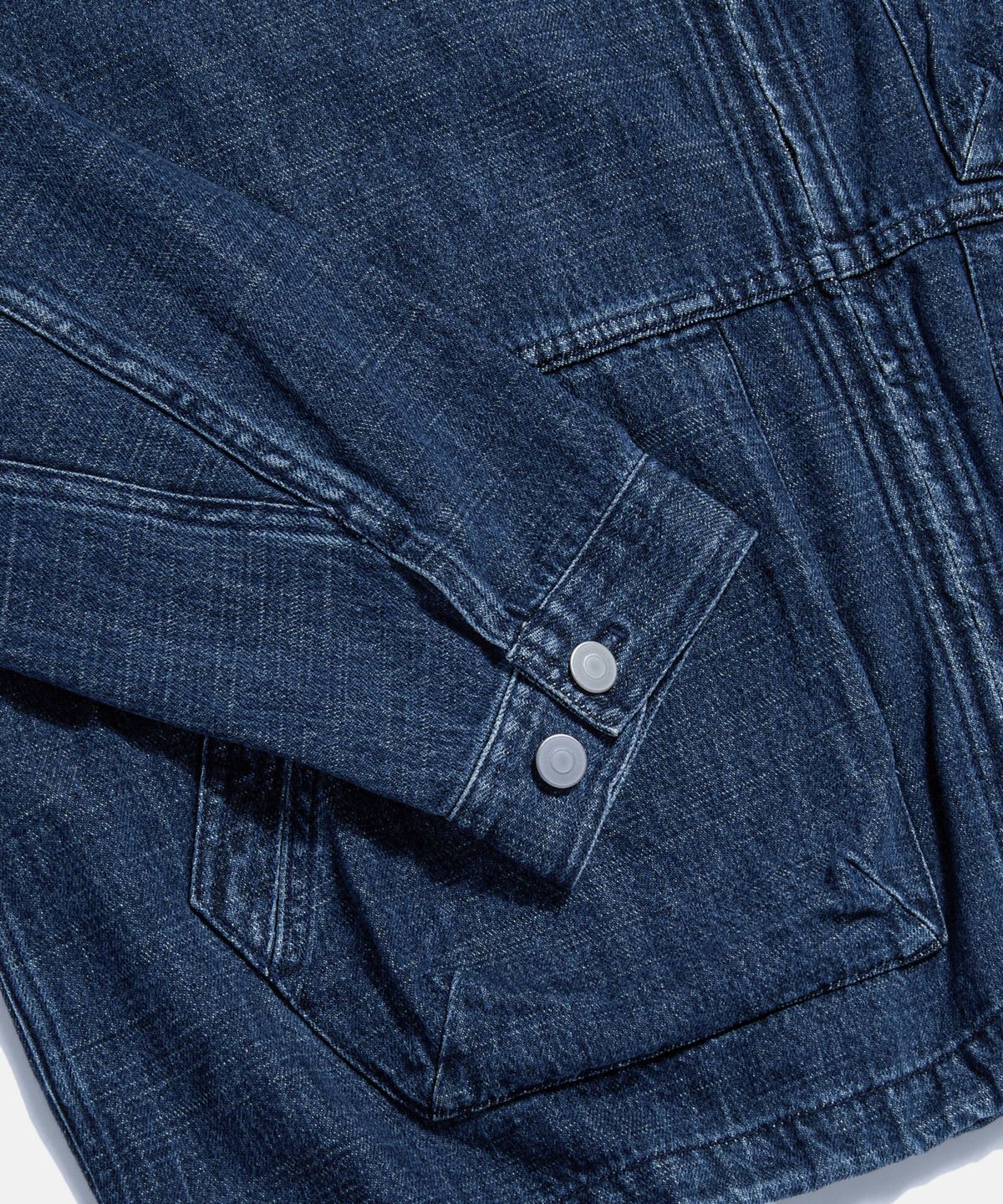 에스피오나지(ESPIONAGE) Kaihara Denim Ray Parka Mid Indigo