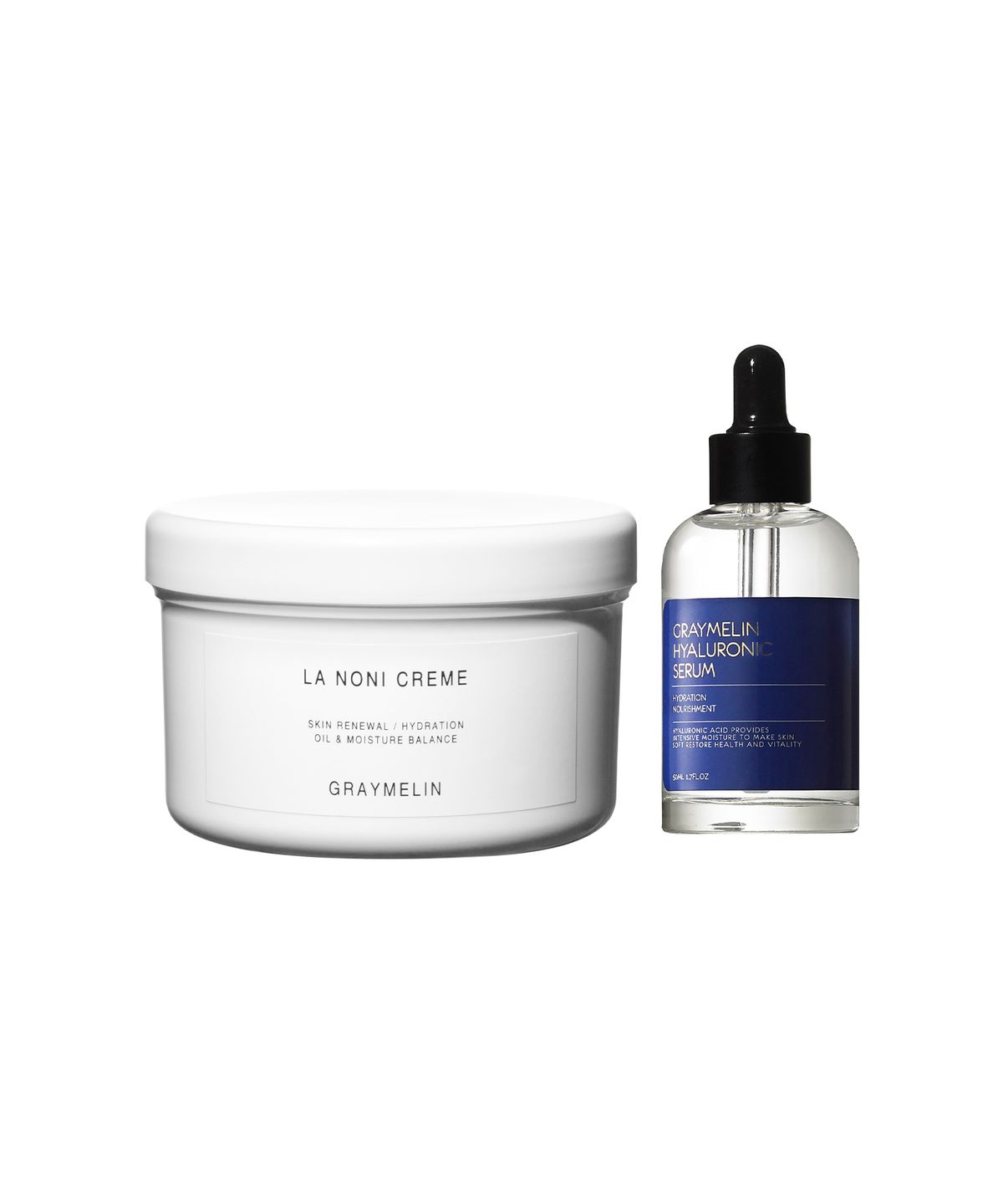 그레이멜린(GREYMELIN) [SET] 보습영양 부스팅 세트 (라 노니 크림 500g+히알루론산 세럼 50ml)