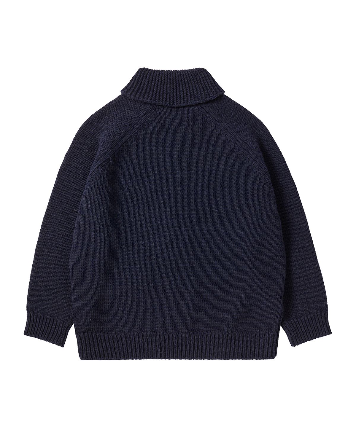 비욘드클로젯(BEYOND CLOSET) [COLLECTION LINE] 핸드 메이드 디테일 빈티지 리그 니트 점퍼 네이비