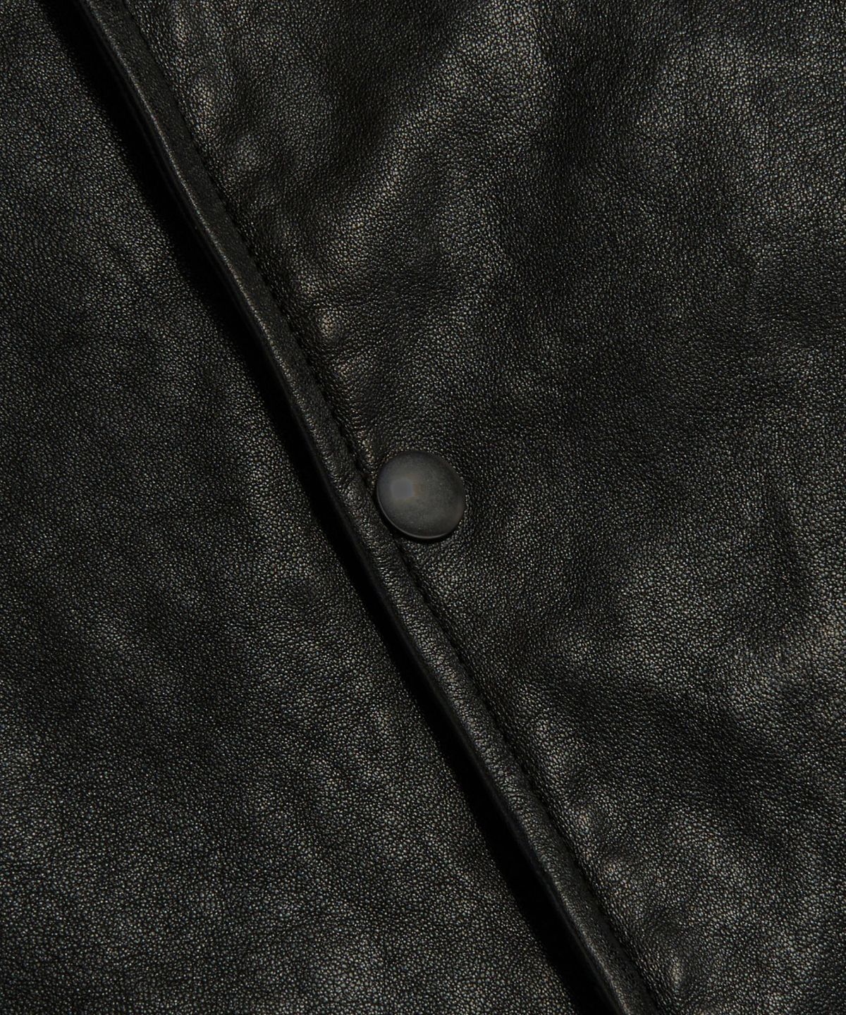 에스피오나지(ESPIONAGE) Washed Sheepskin Coach Jacket Black