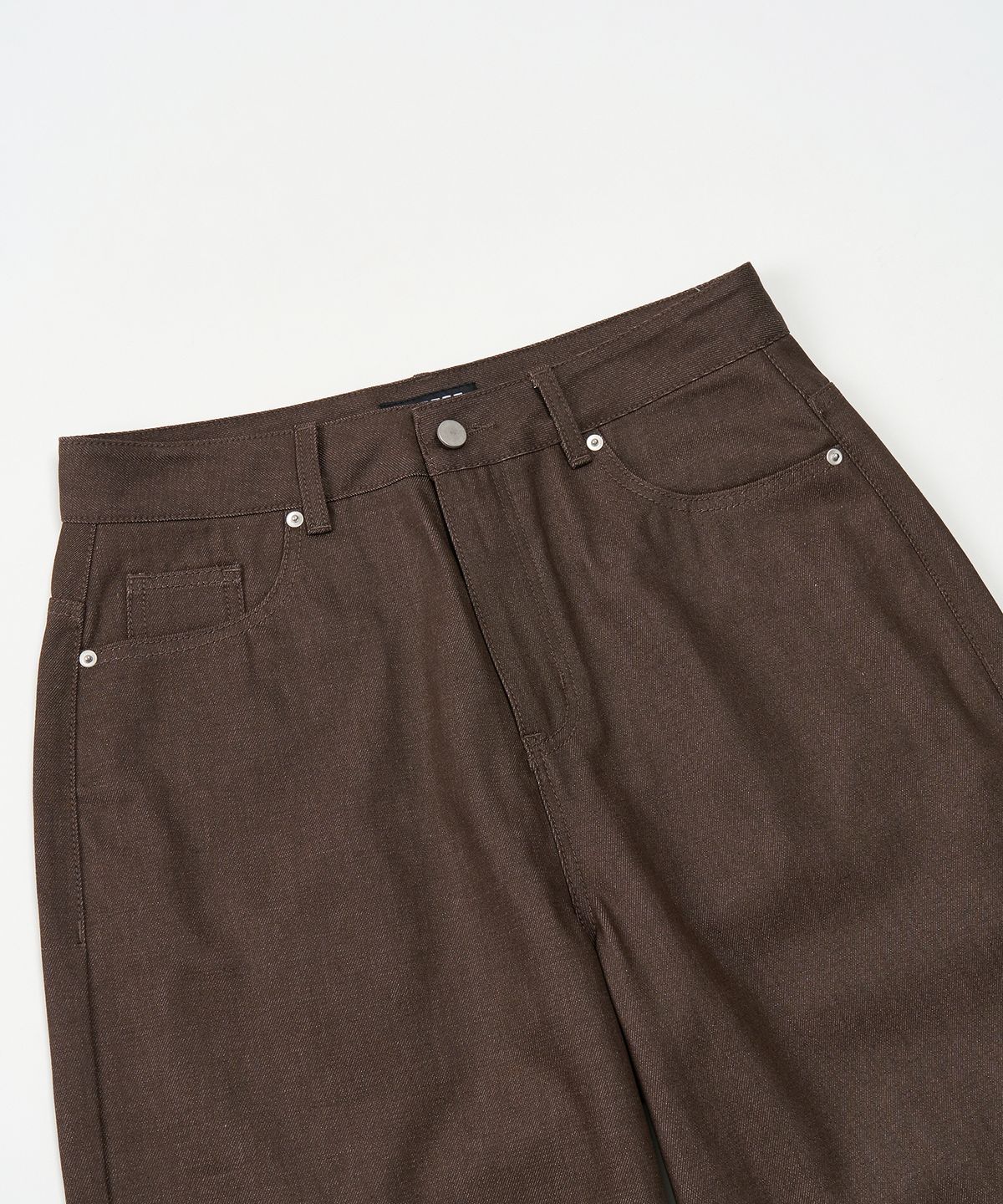 토피(TOFFEE) 클래식 로우 데님 팬츠 (BROWN)