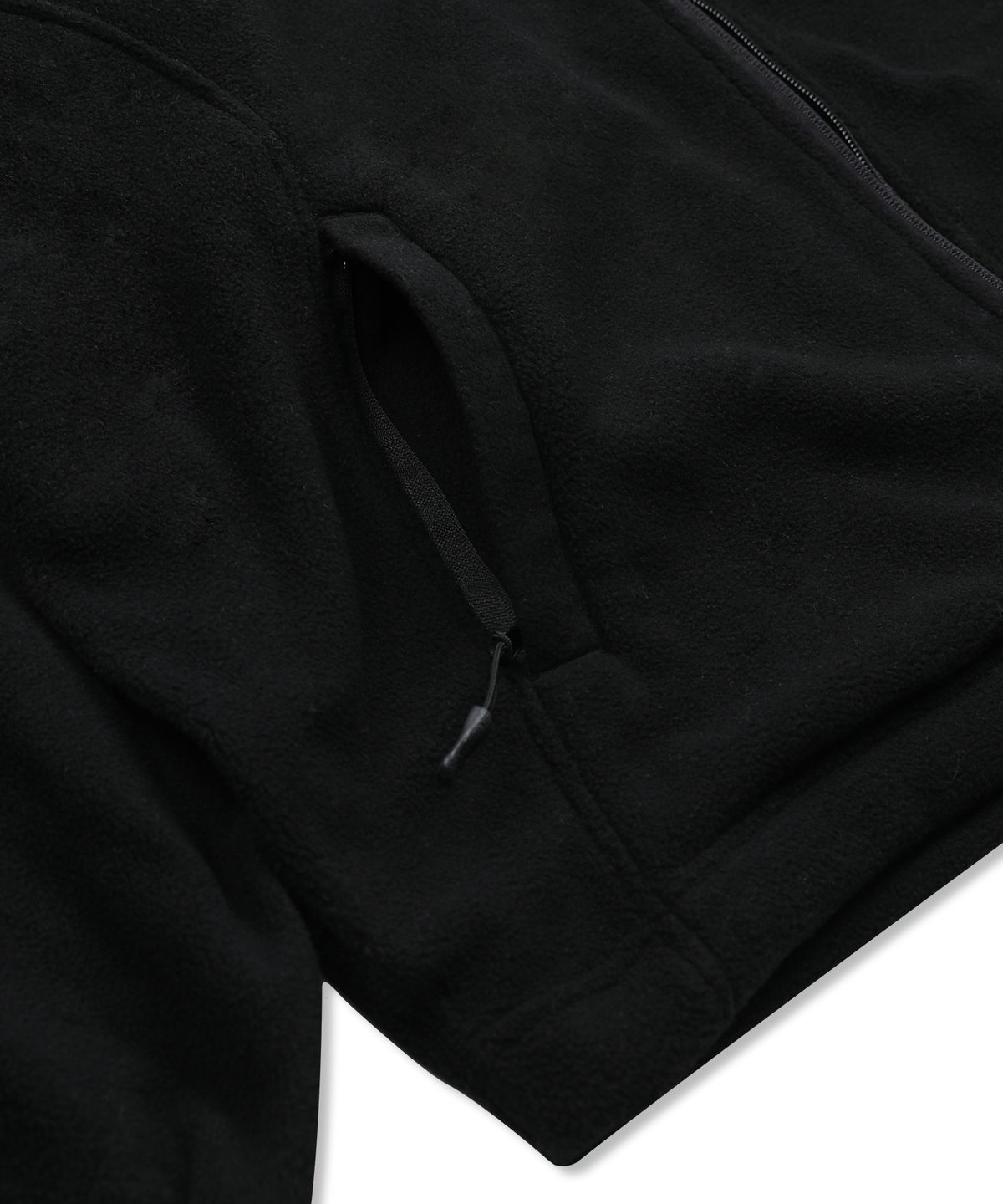 엑스톤즈(XTONZ) XJ134 체크 믹스드 플리스 자켓 (BLACK)