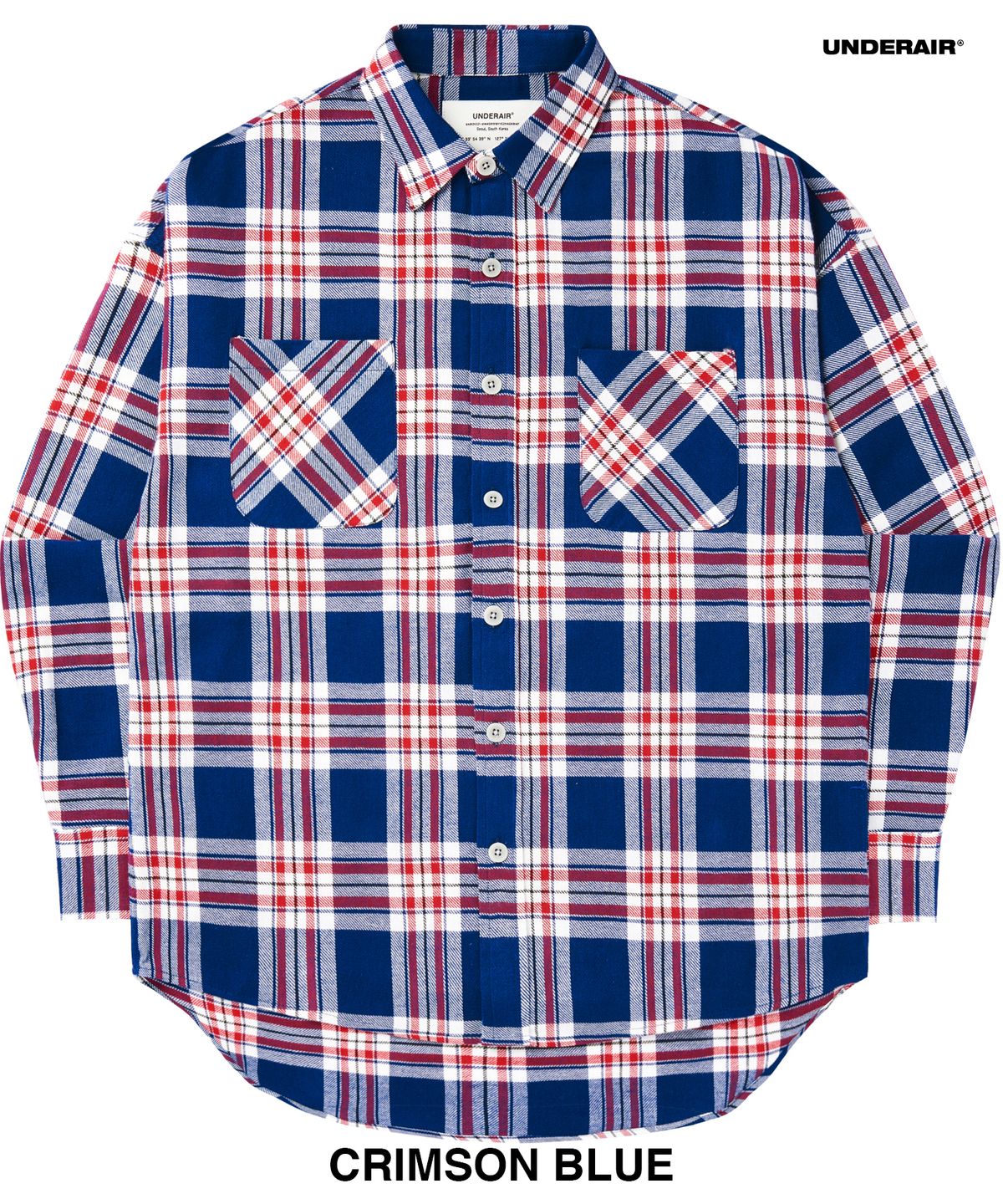 언더에어(UNDERAIR) [오버사이즈] HOLY HELEN CHECK SHIRTS (5 COLOR)