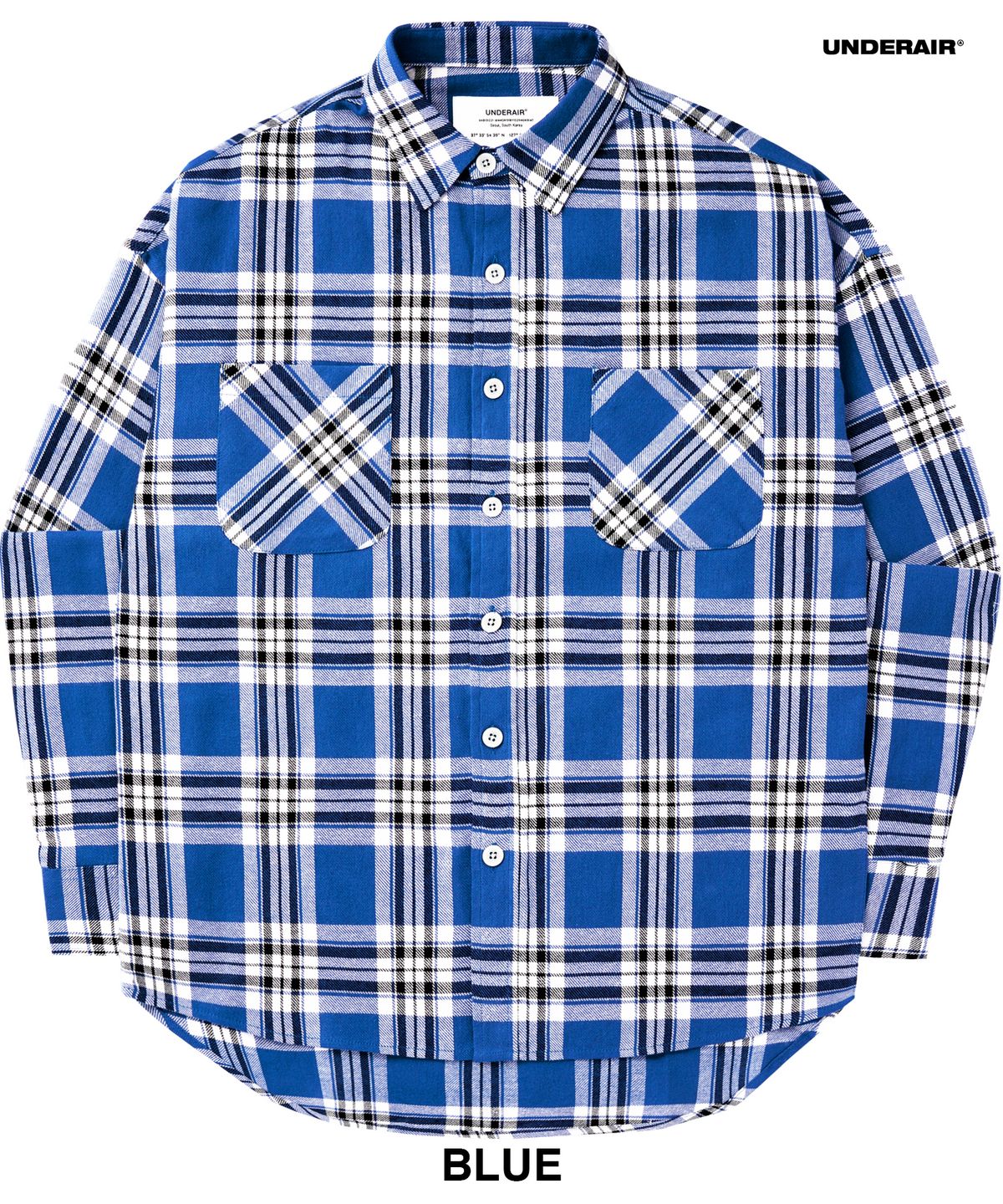 언더에어(UNDERAIR) [오버사이즈] HOLY HELEN CHECK SHIRTS (5 COLOR)