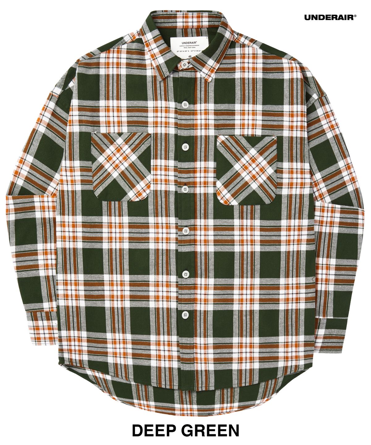 언더에어(UNDERAIR) [오버사이즈] HOLY HELEN CHECK SHIRTS (5 COLOR)