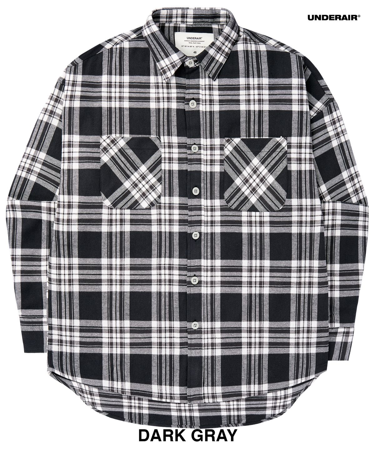 언더에어(UNDERAIR) [오버사이즈] HOLY HELEN CHECK SHIRTS (5 COLOR)