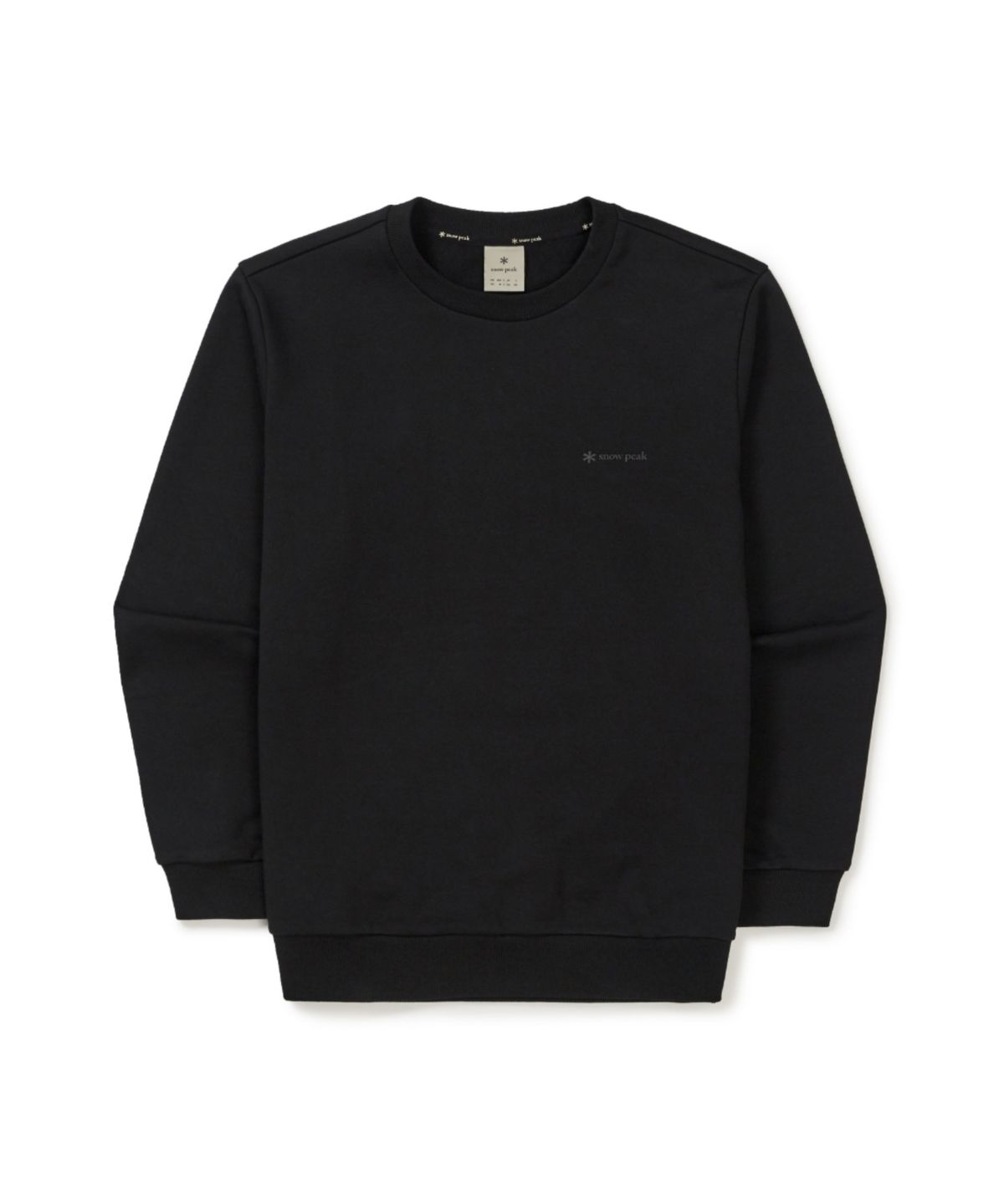 스노우피크 어패럴(SNOWPEAK APPAREL) 발포 그래픽 맨투맨 (S25FMFHT66) Black