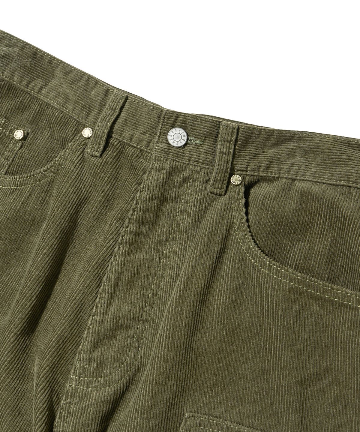 브라운브레스(BROWNBREATH) DOUBLE KNEE CORDUROY PANTS - KHAKI